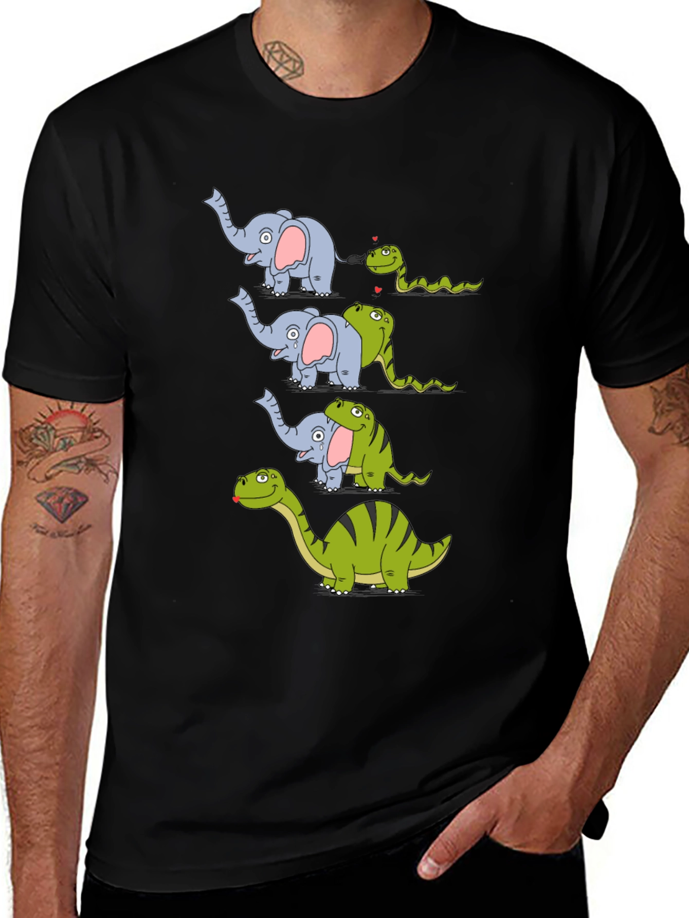Variant 14 of Cute Animal Evolution T-Shirt