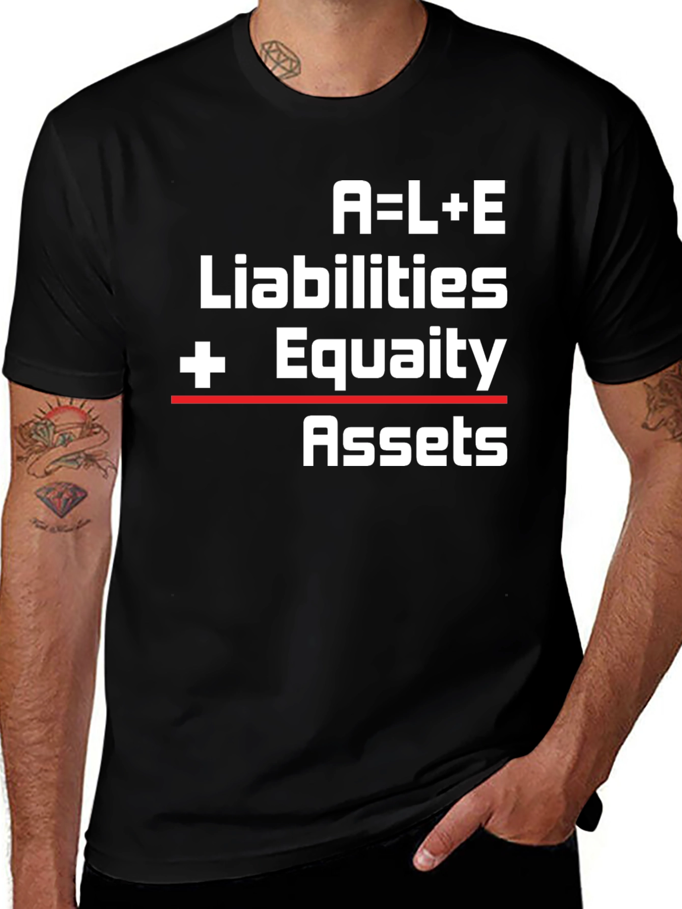 Accounting Equation T-Shirt: Assets, Liabilities, Equity