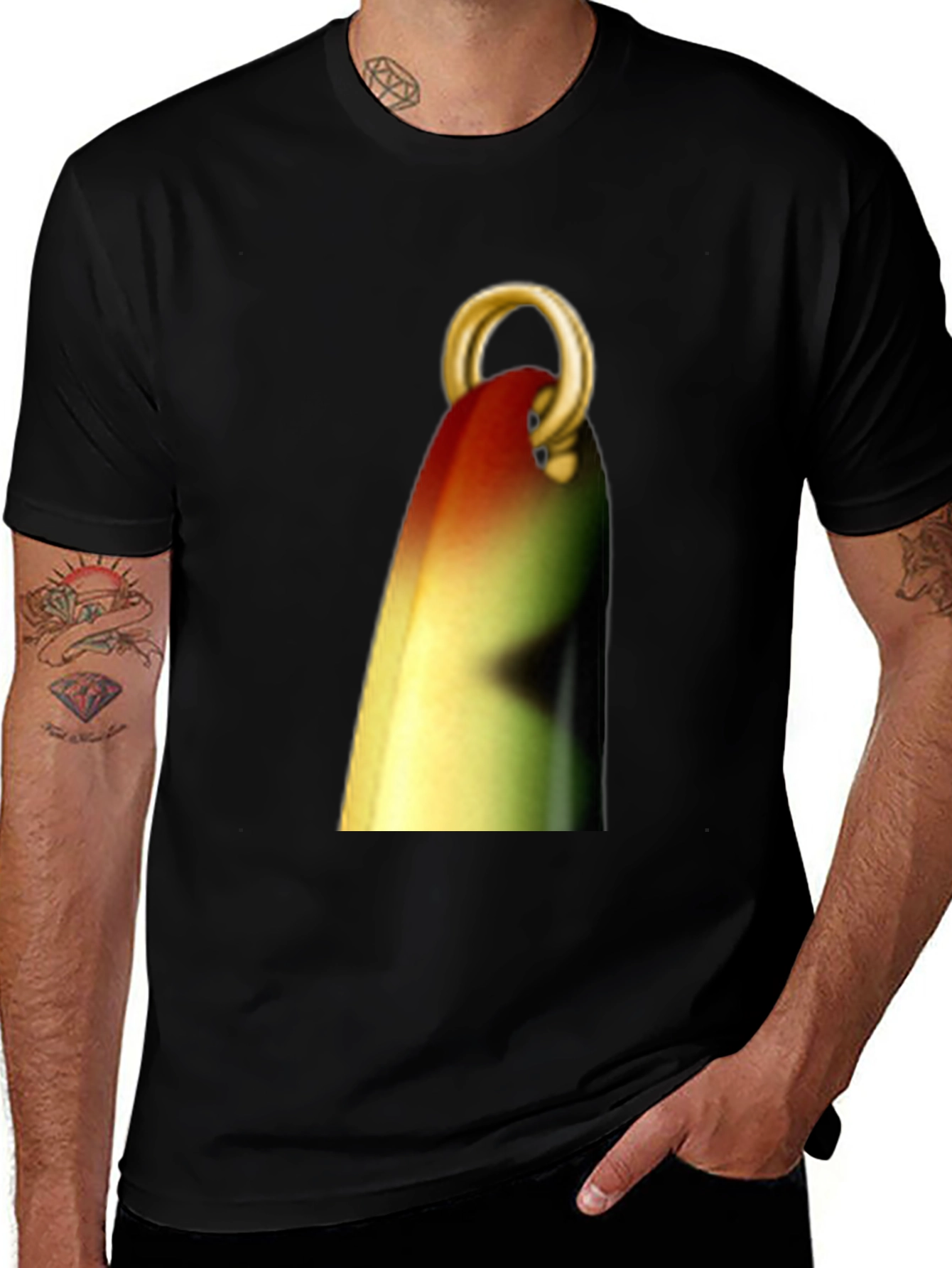 Variant 20 of Fishing Lure Graphic Tee - Angler's Black T-Shirt