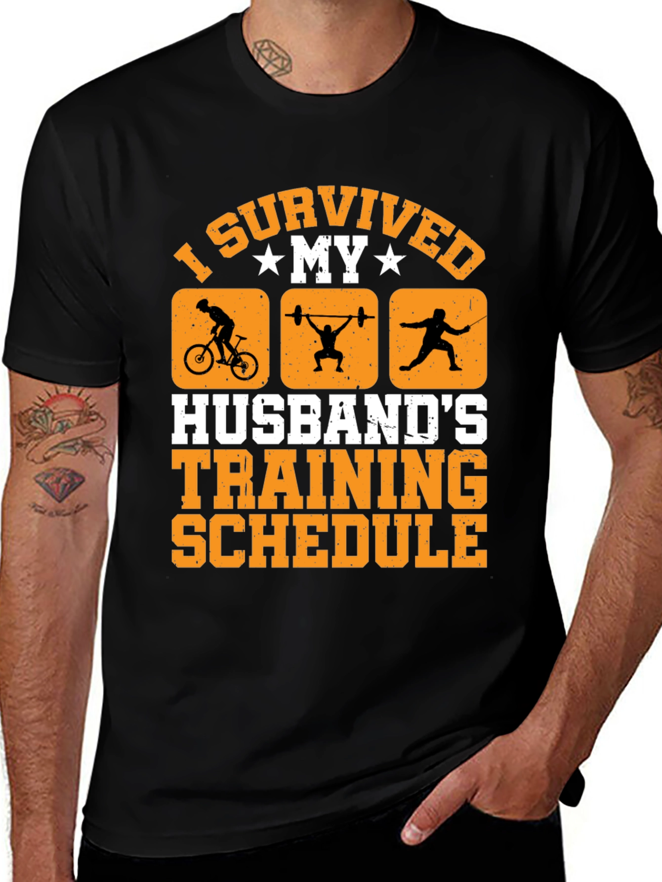 Variant 20 of I Survived My Husband's Training Schedule T-Shirt