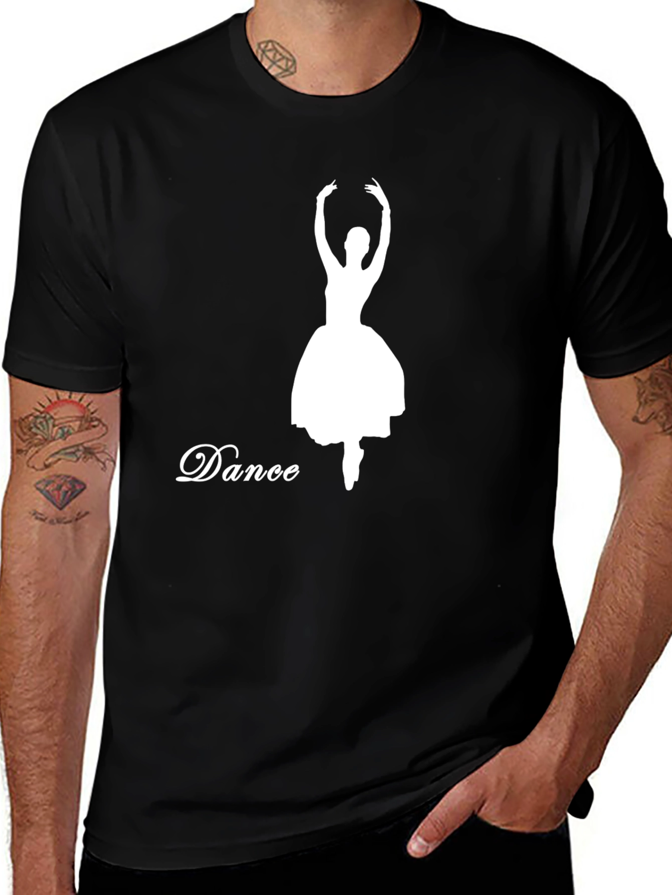 Variant 30 of Dance Silhouette Black T-Shirt