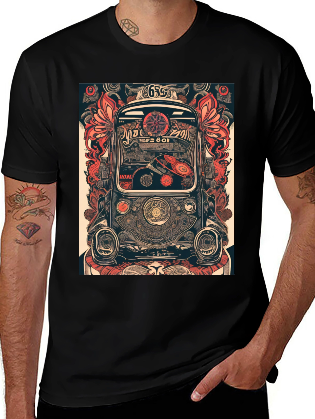 Variant 30 of Retro Car Art T-Shirt