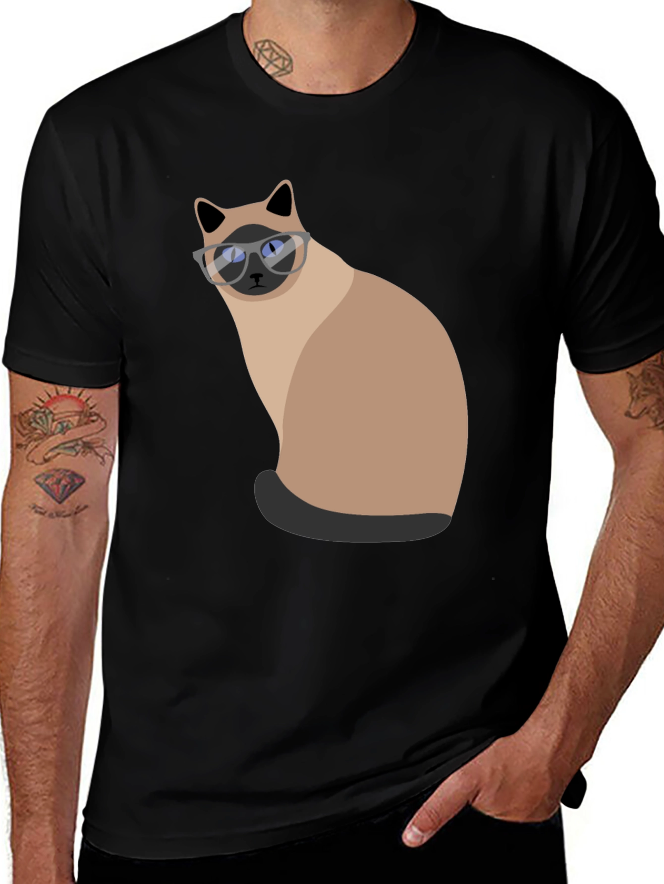 Variant 28 of Cool Cat Graphic T-Shirt - Stylish & Unique Design