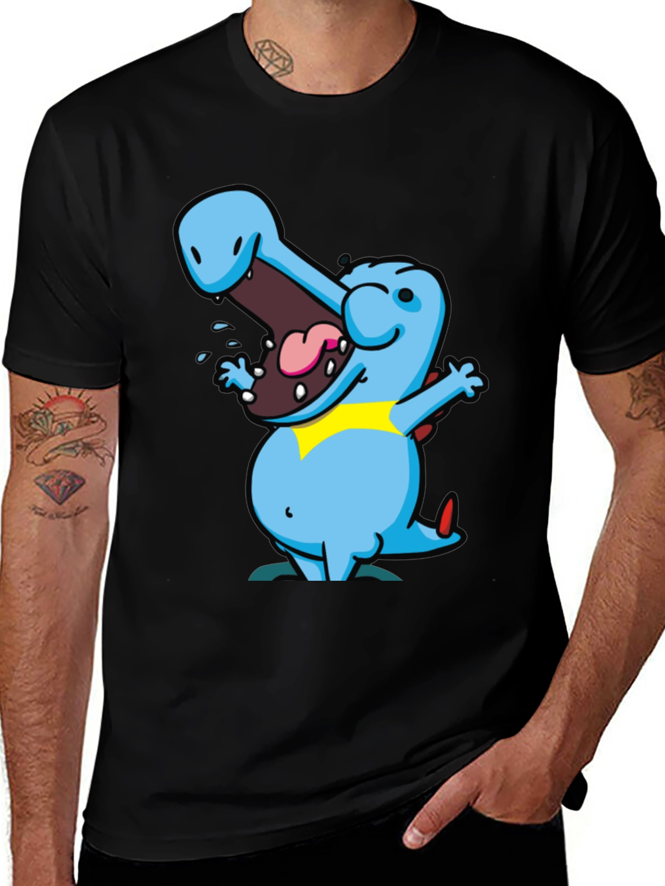 Cartoon Crocodile Graphic Tee