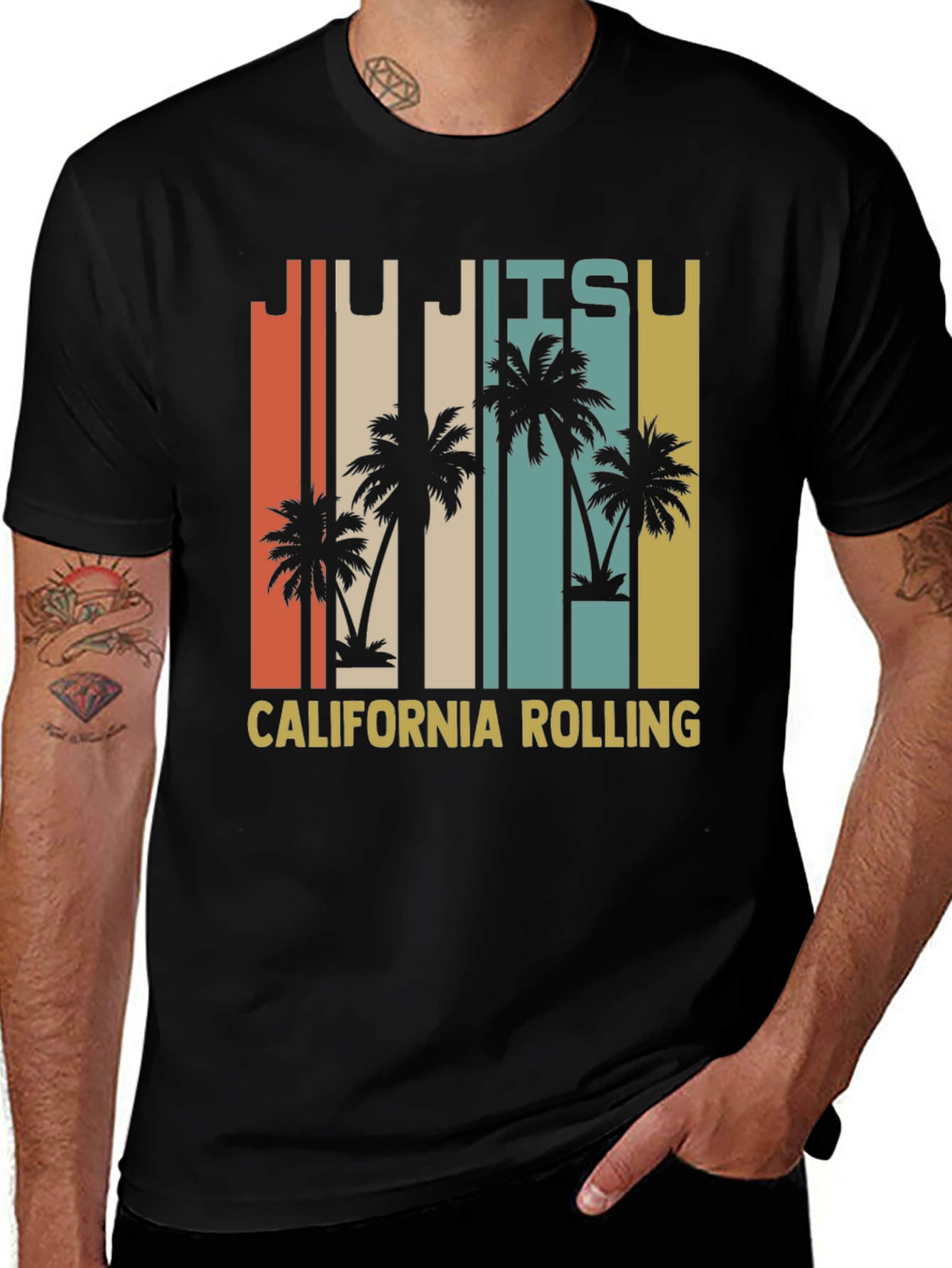 Variant 25 of Jiu Jitsu California Rolling T-Shirt