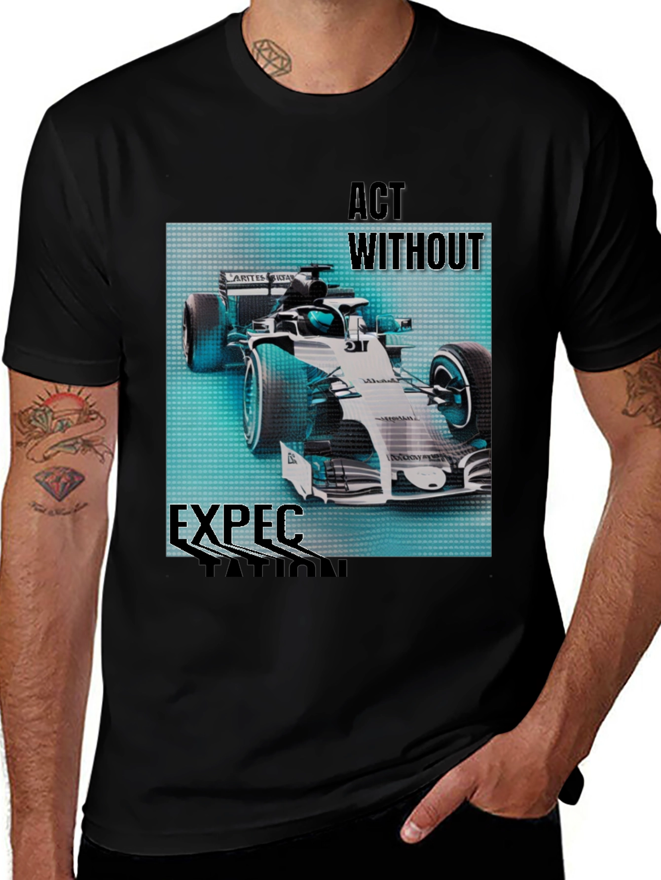 Act Without Expectation Formula 1 Racing T-Shirt