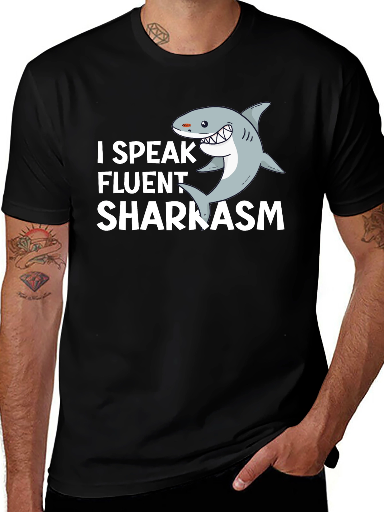 Variant 20 of I Speak Fluent Sharkasm T-Shirt