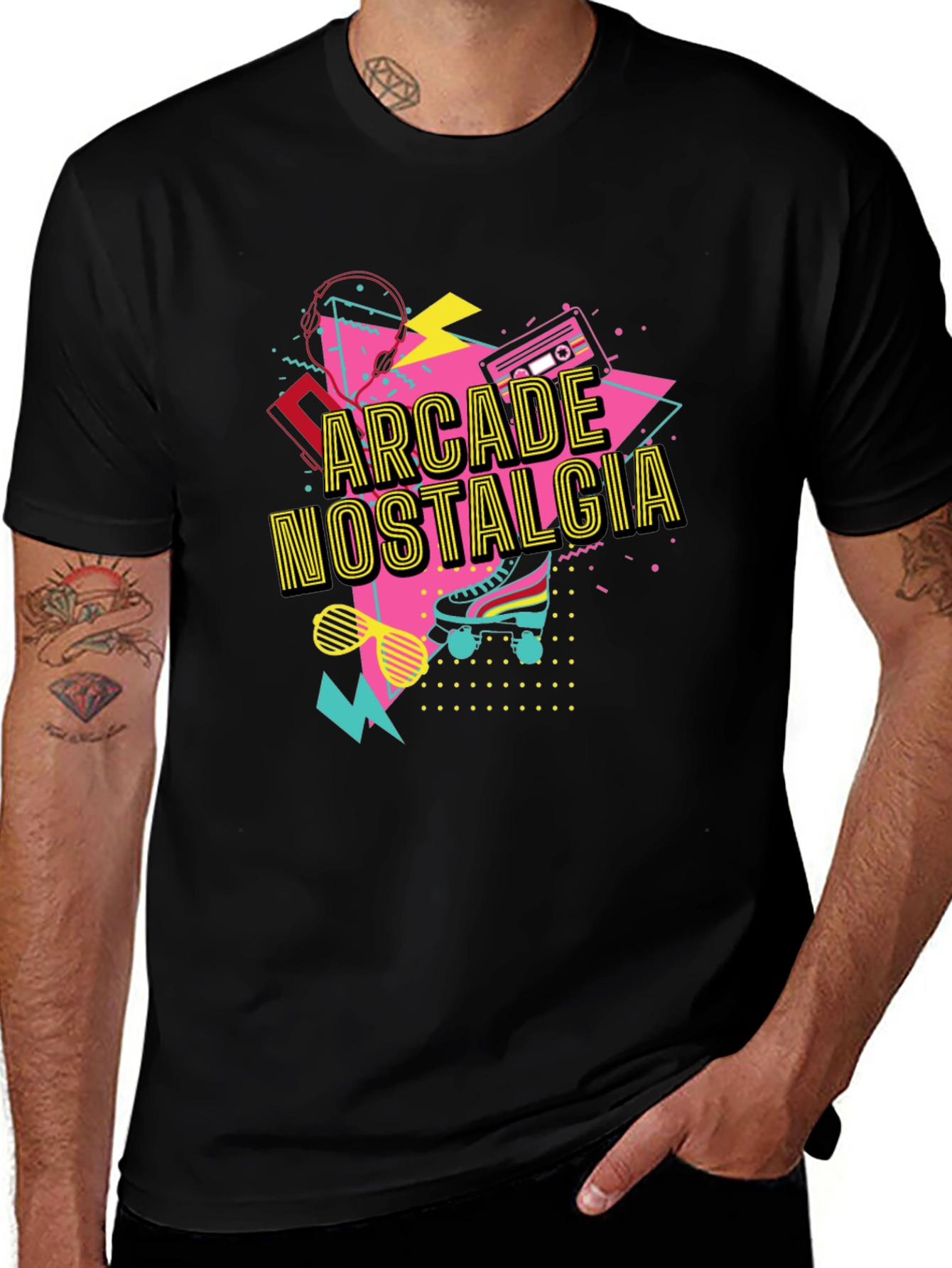 Variant 27 of Arcade Nostalgia Graphic Tee - Retro 80s Style T-Shirt