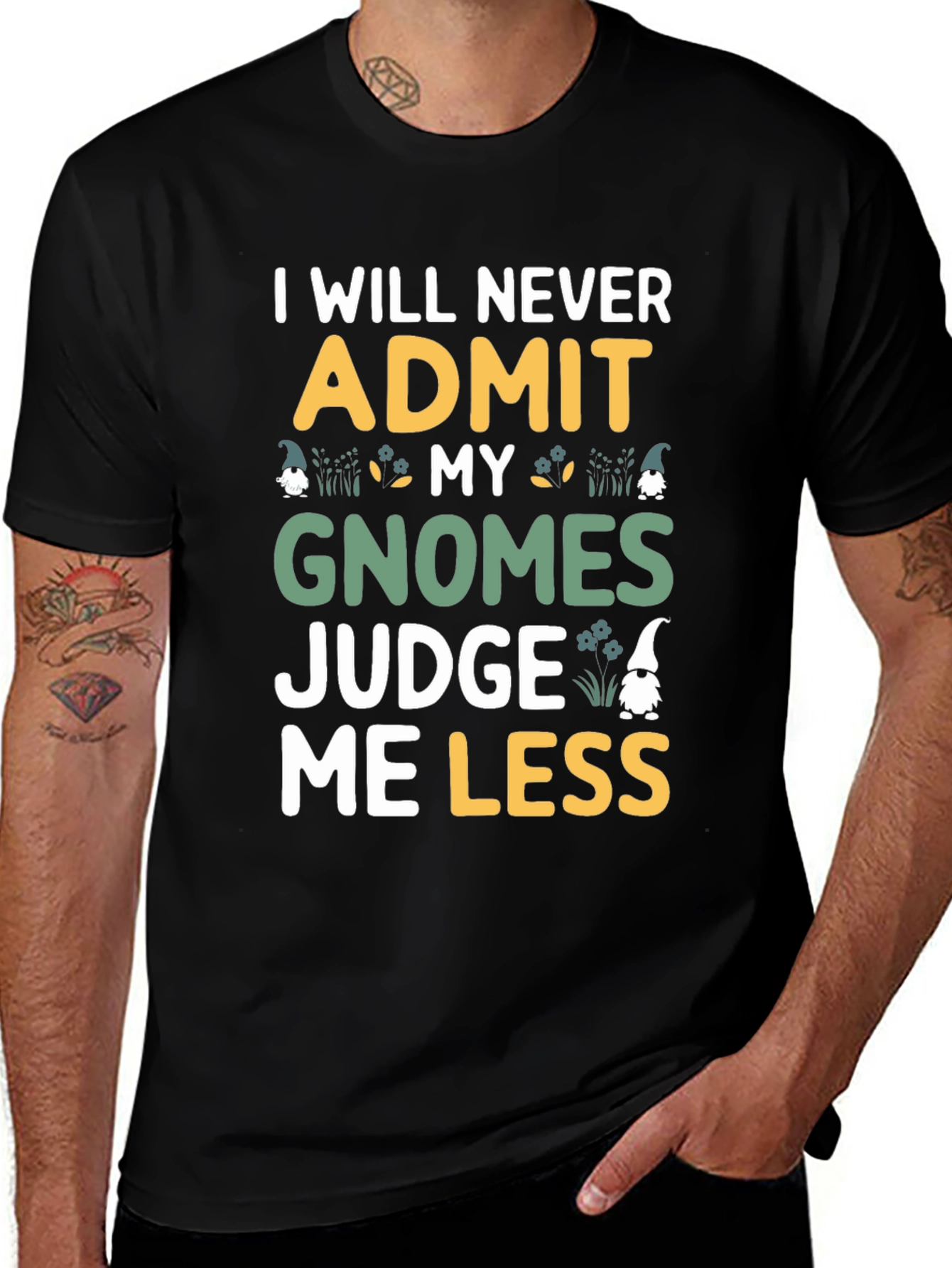 Variant 15 of Funny Gnome T-Shirt - I Will Never Admit