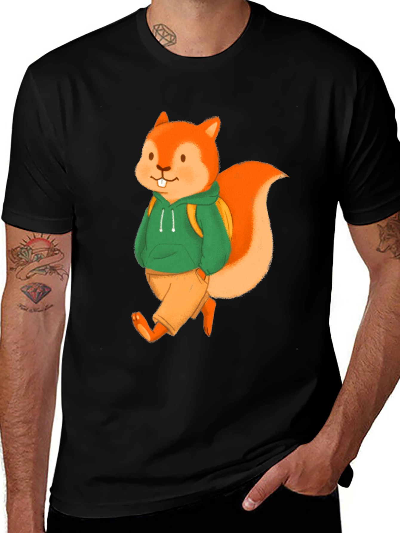 Variant 23 of Squirrel T-Shirt: Back-to-School Style