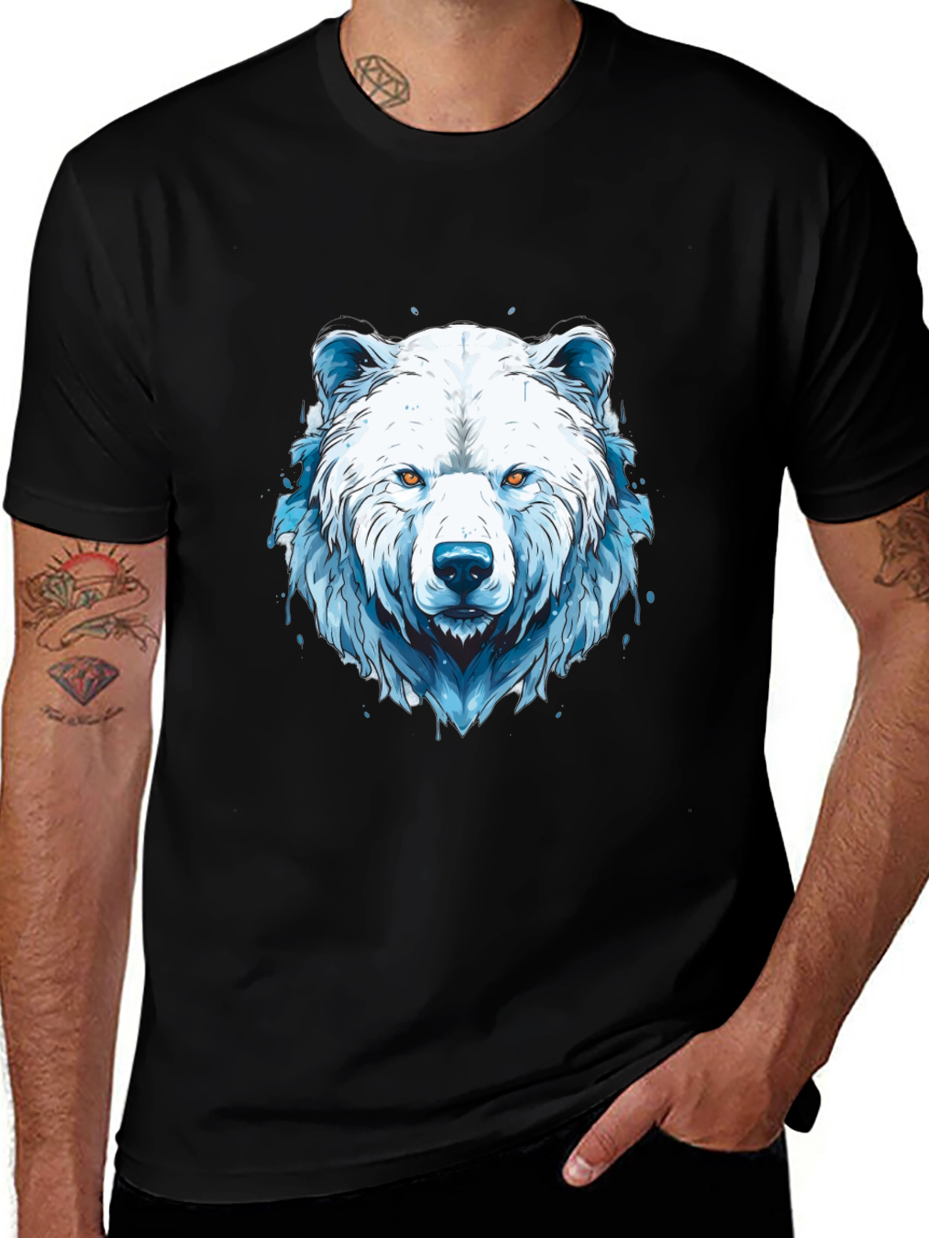 Variant 25 of Cool Graphic Tee - Polar Bear Design