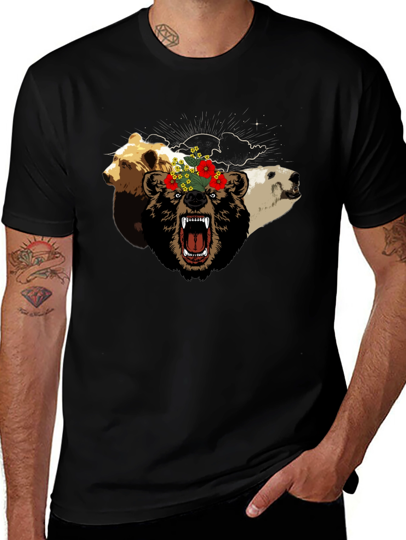 Variant 10 of Bear Trio Graphic T-Shirt