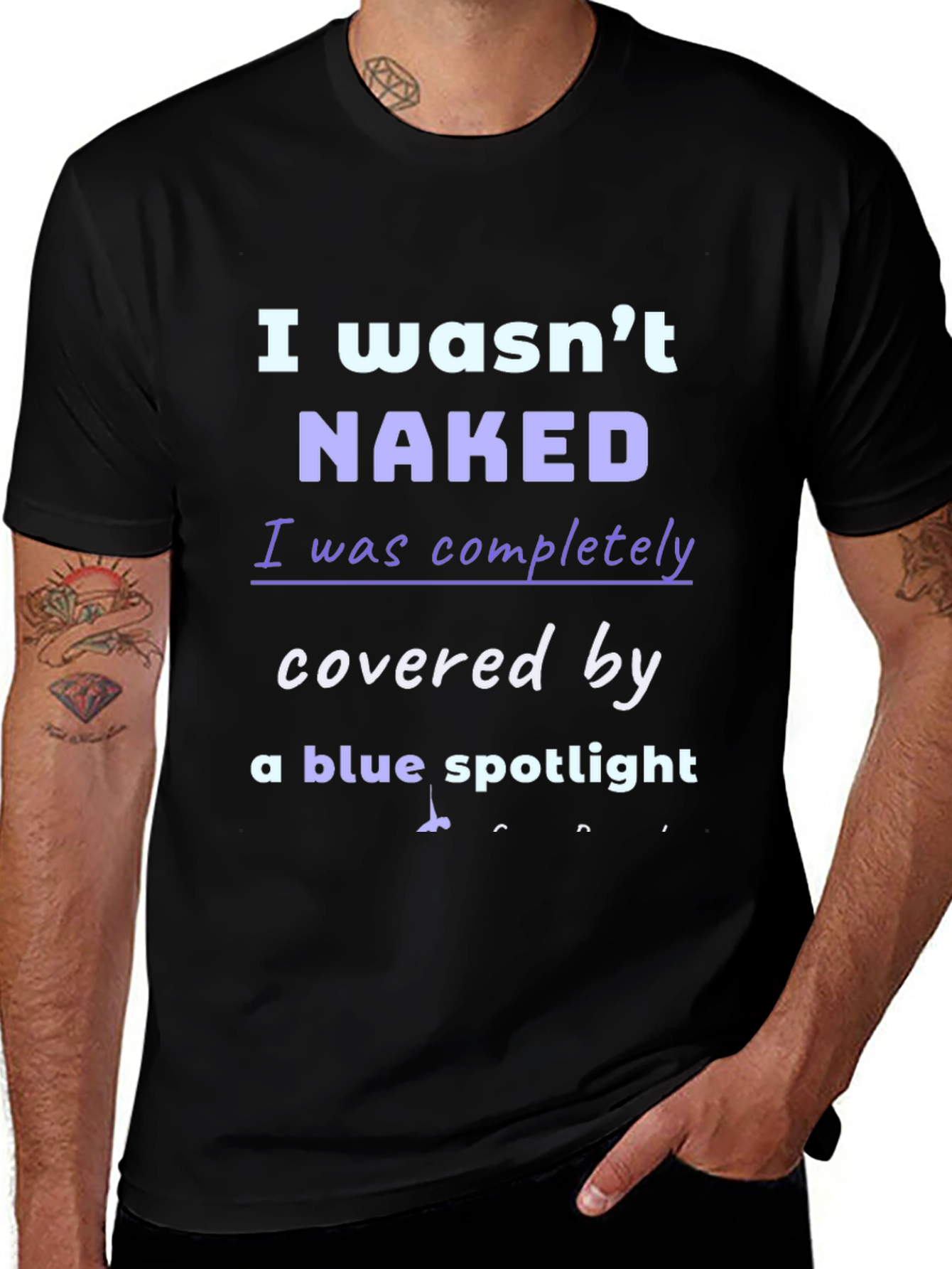Variant 18 of Funny "I Wasn't Naked" T-Shirt