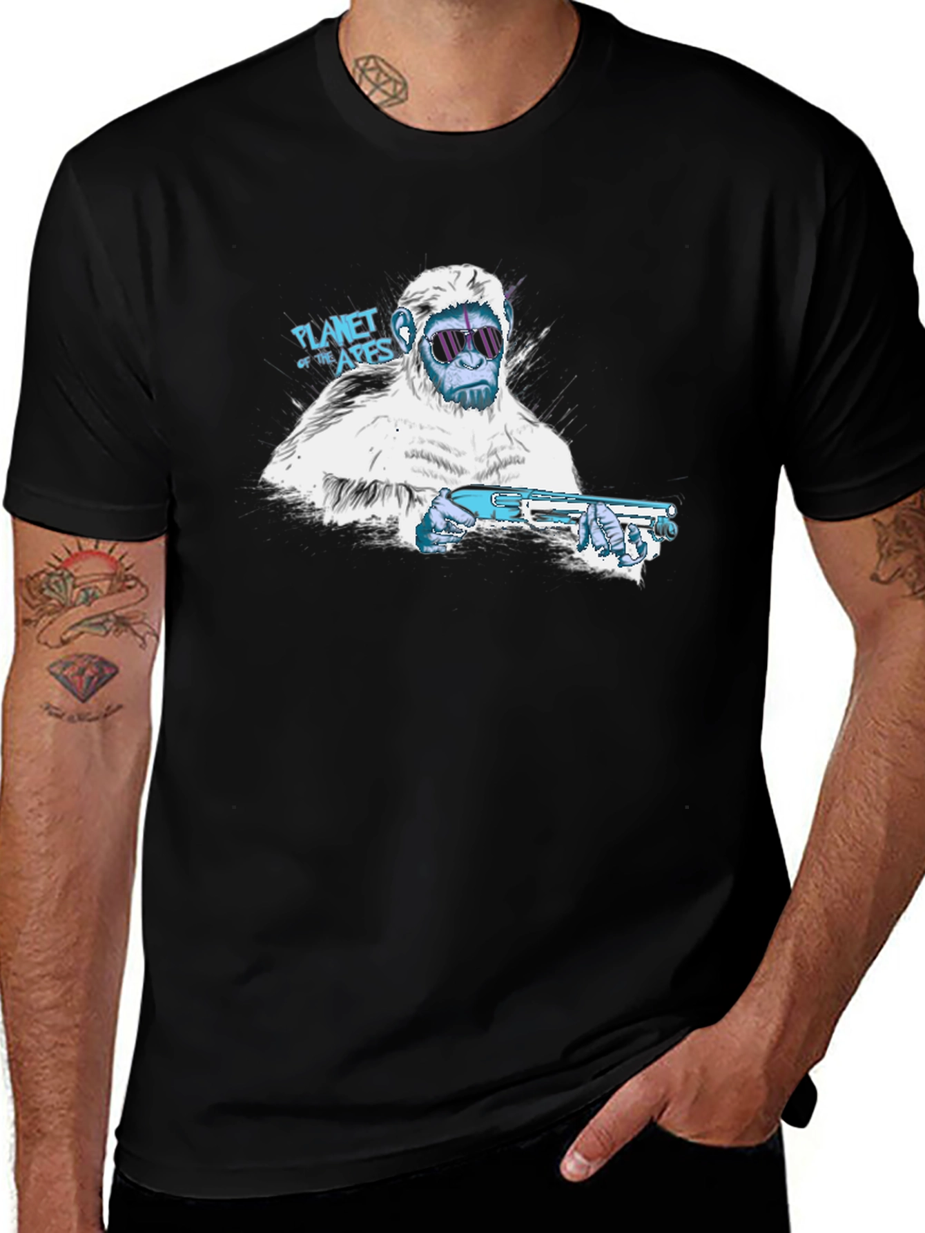 Planet of the Apes Gorilla Gun T-Shirt
