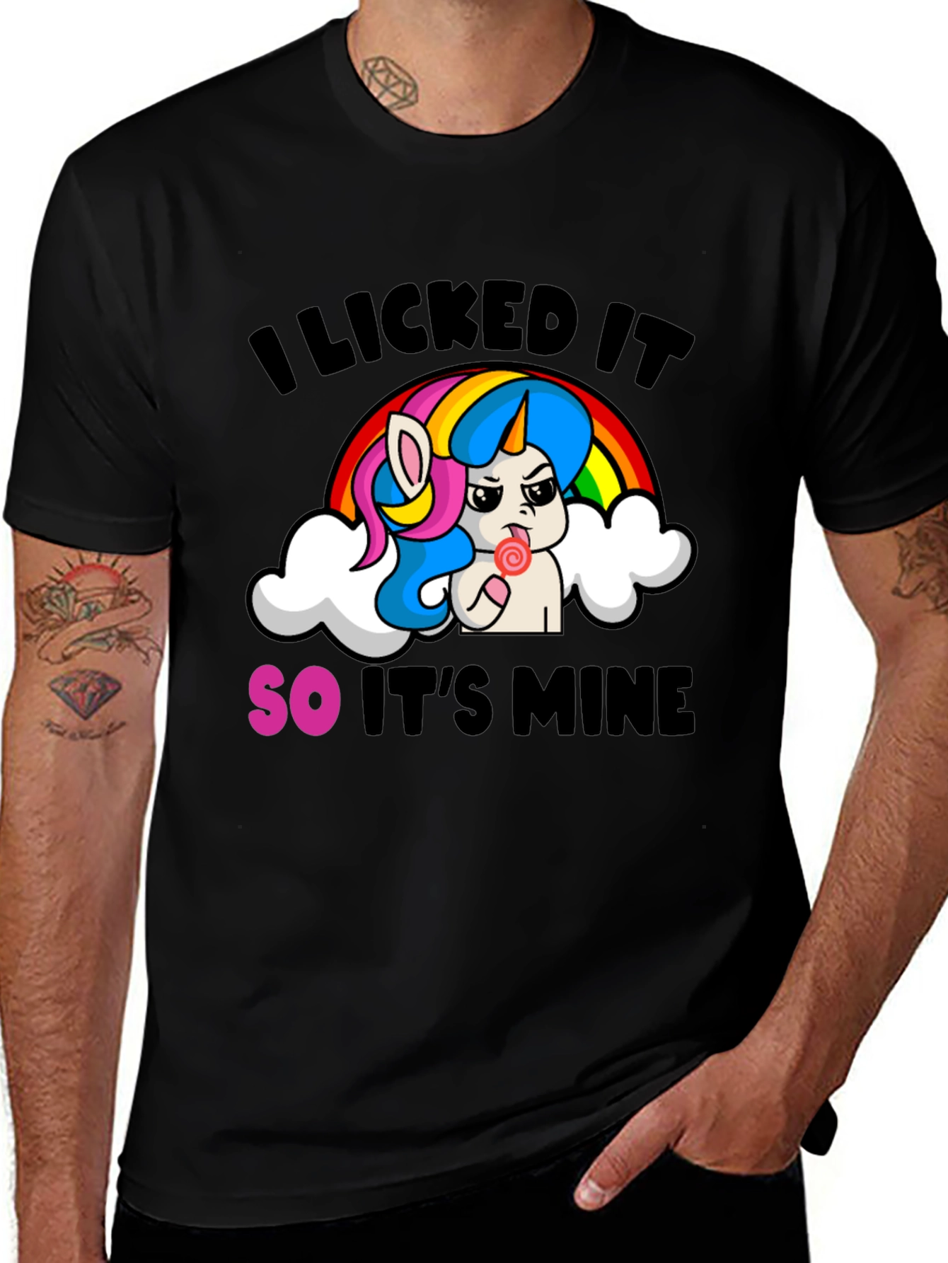 Variant 30 of Licked It Funny Unicorn Rainbow T-Shirt