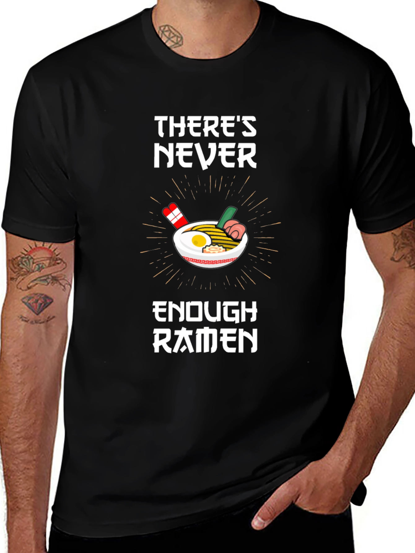 Variant 6 of Ramen Lover T-Shirt - There's Never Enough Ramen Graphic Tee