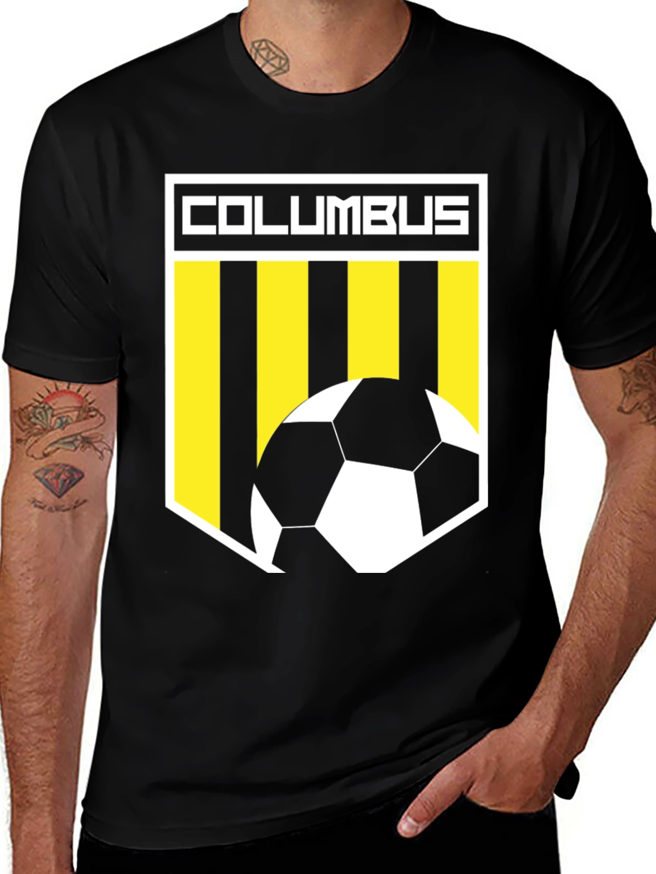 Columbus Soccer T-Shirt - Black