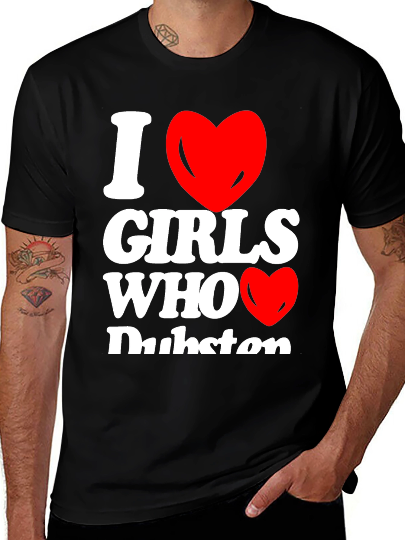 Variant 19 of I Heart Girls Who Dubstep Graphic T-Shirt