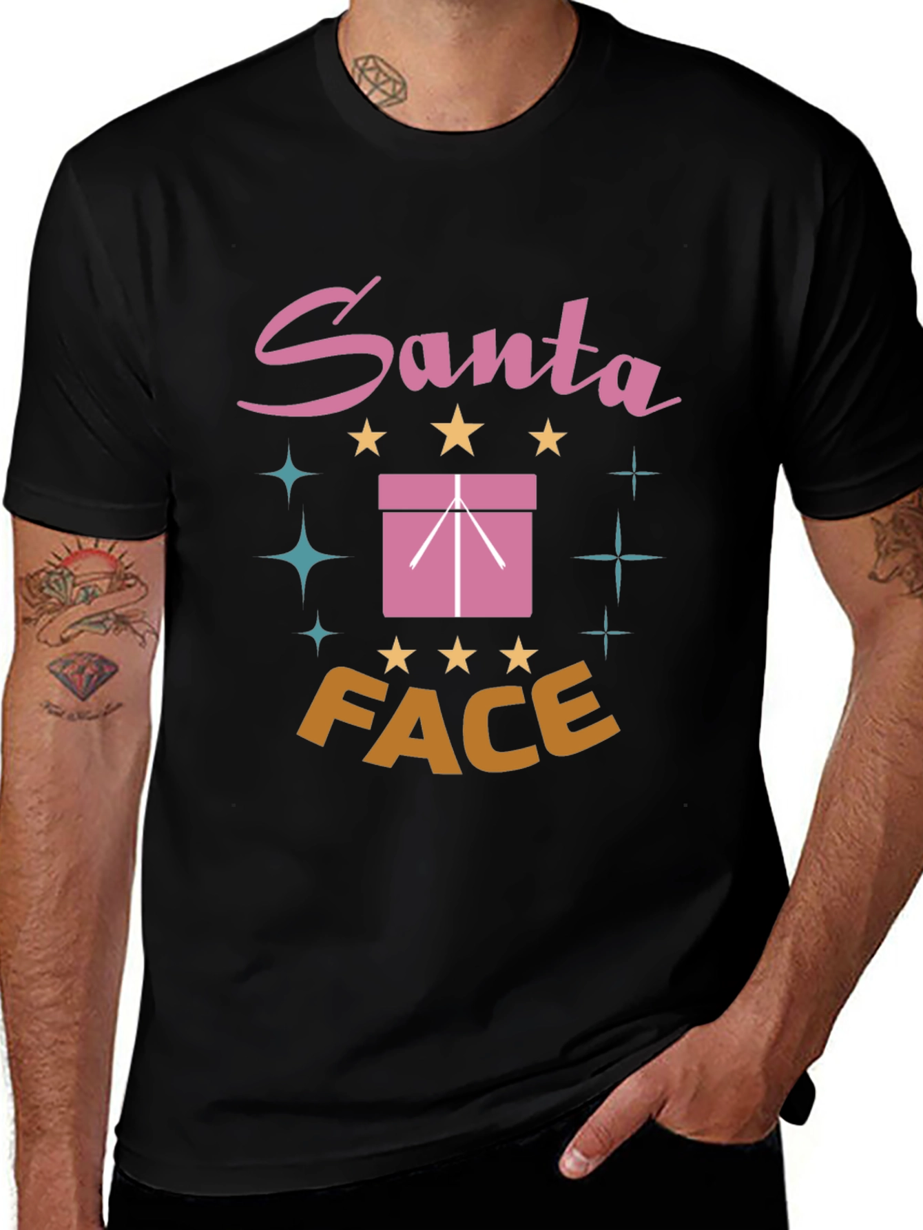 Variant 24 of Santa Face Graphic T-Shirt