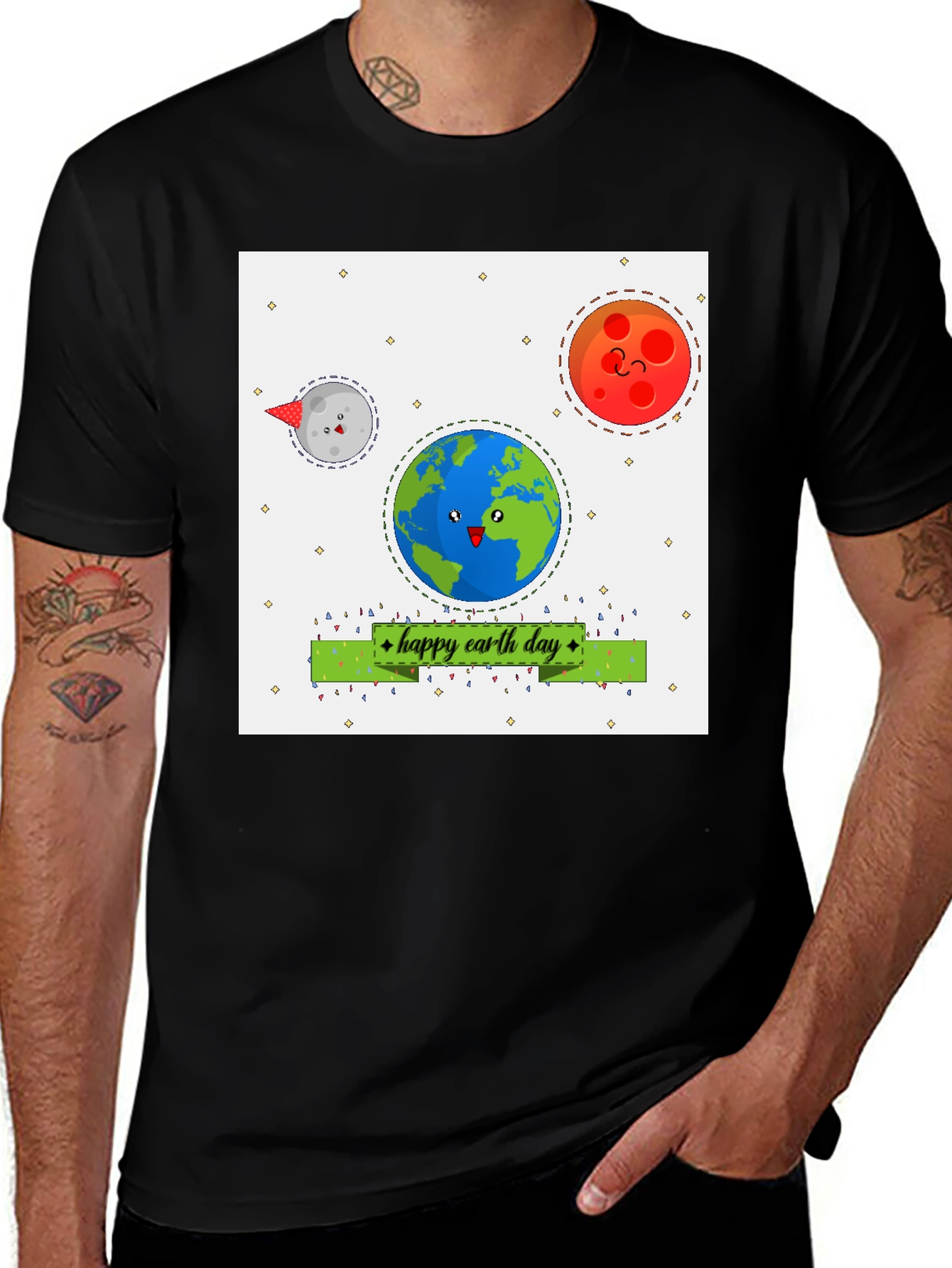 Happy Earth Day Cartoon T-Shirt