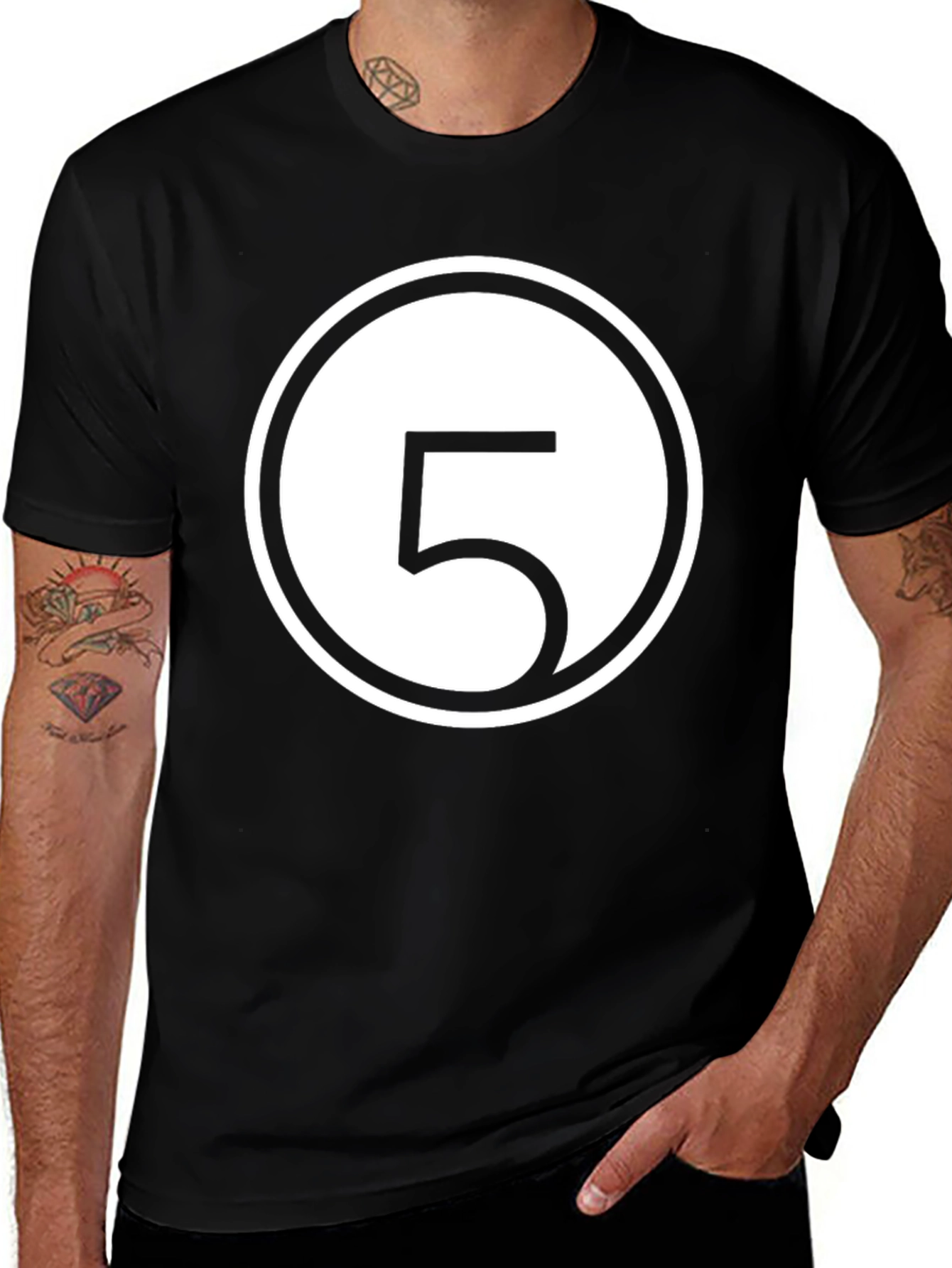 Variant 20 of Number 5 Graphic T-Shirt - Casual Style