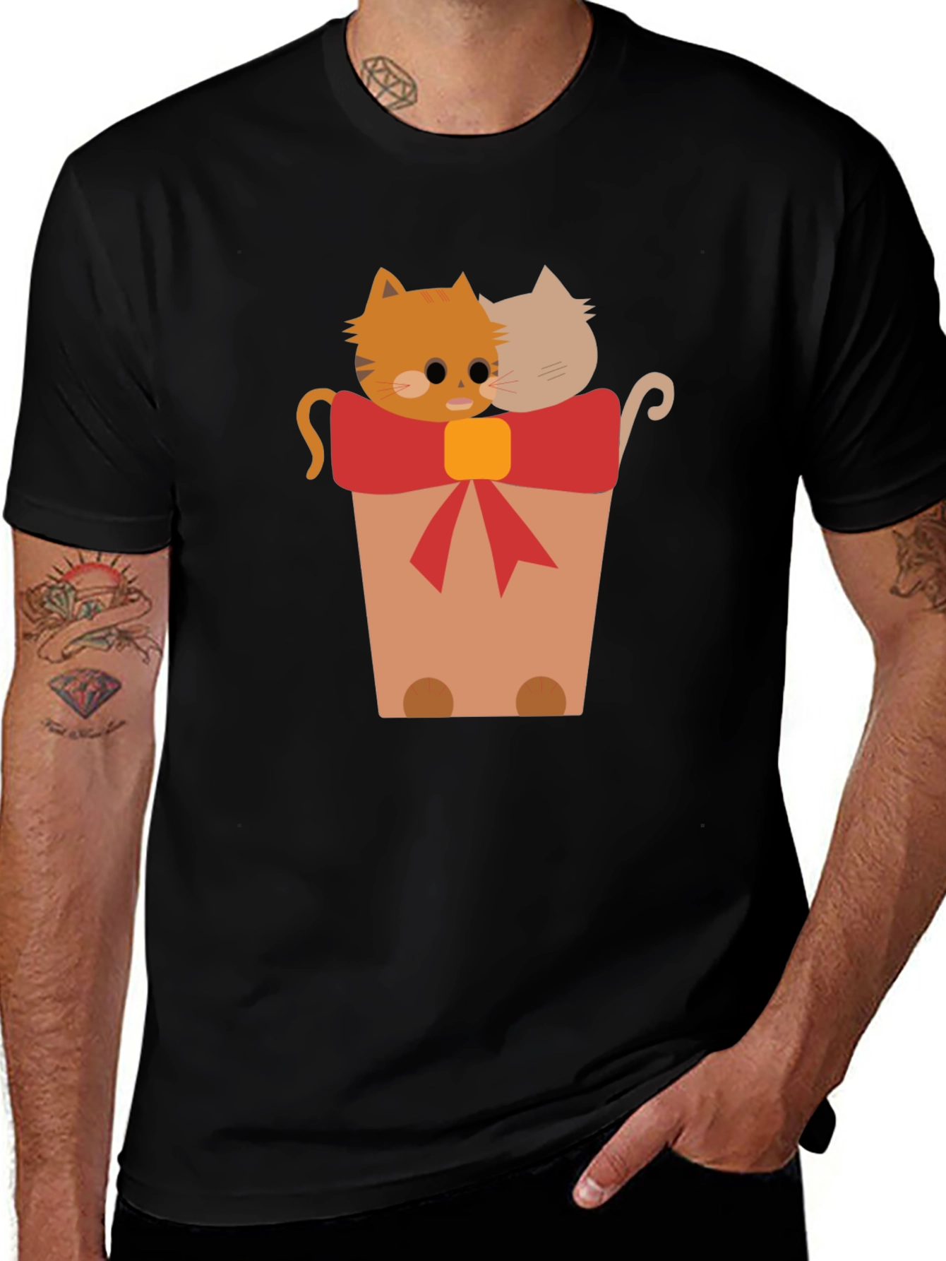 Variant 28 of Cute Cats in a Pot Graphic T-Shirt