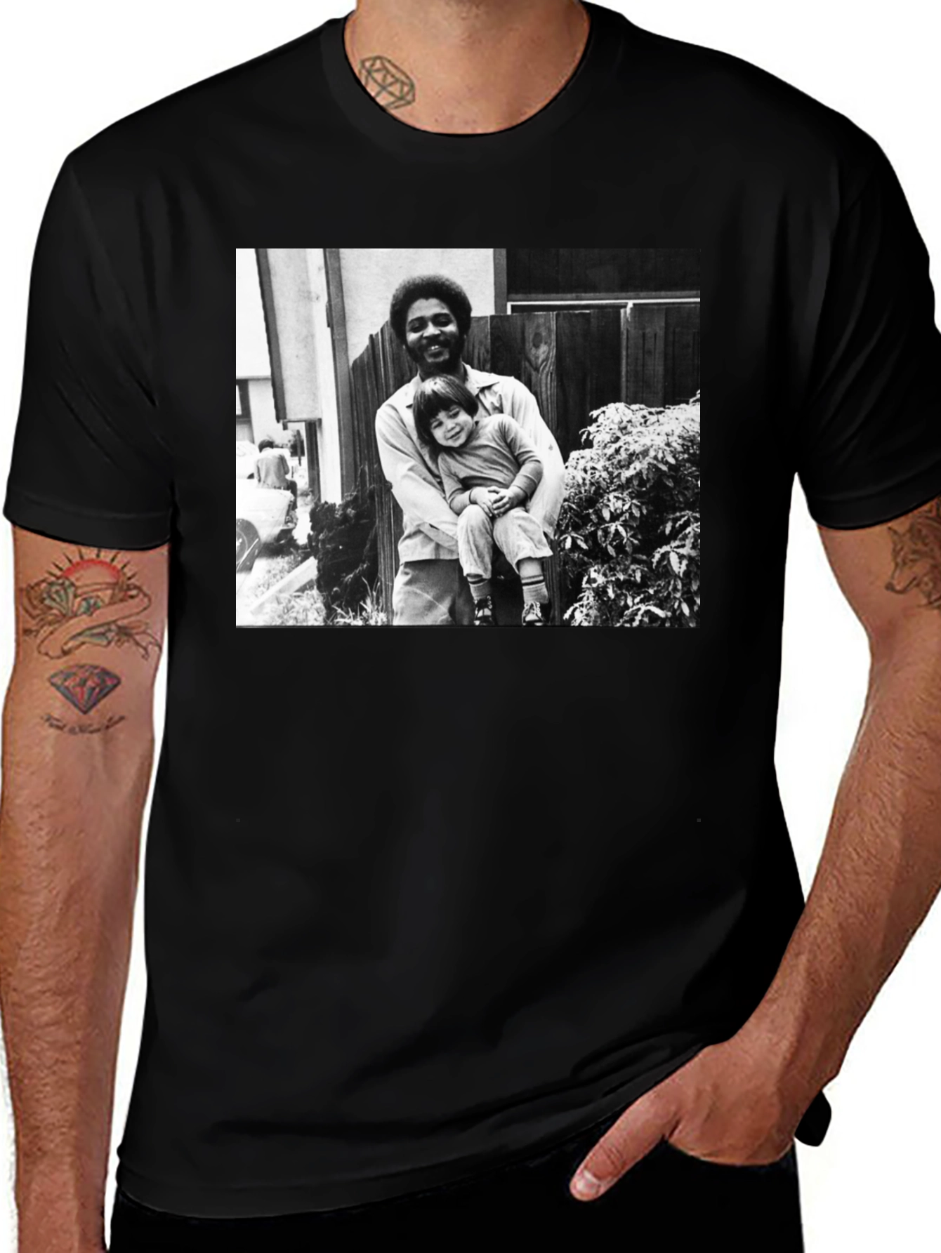 Variant 26 of Vintage Style Black T-Shirt