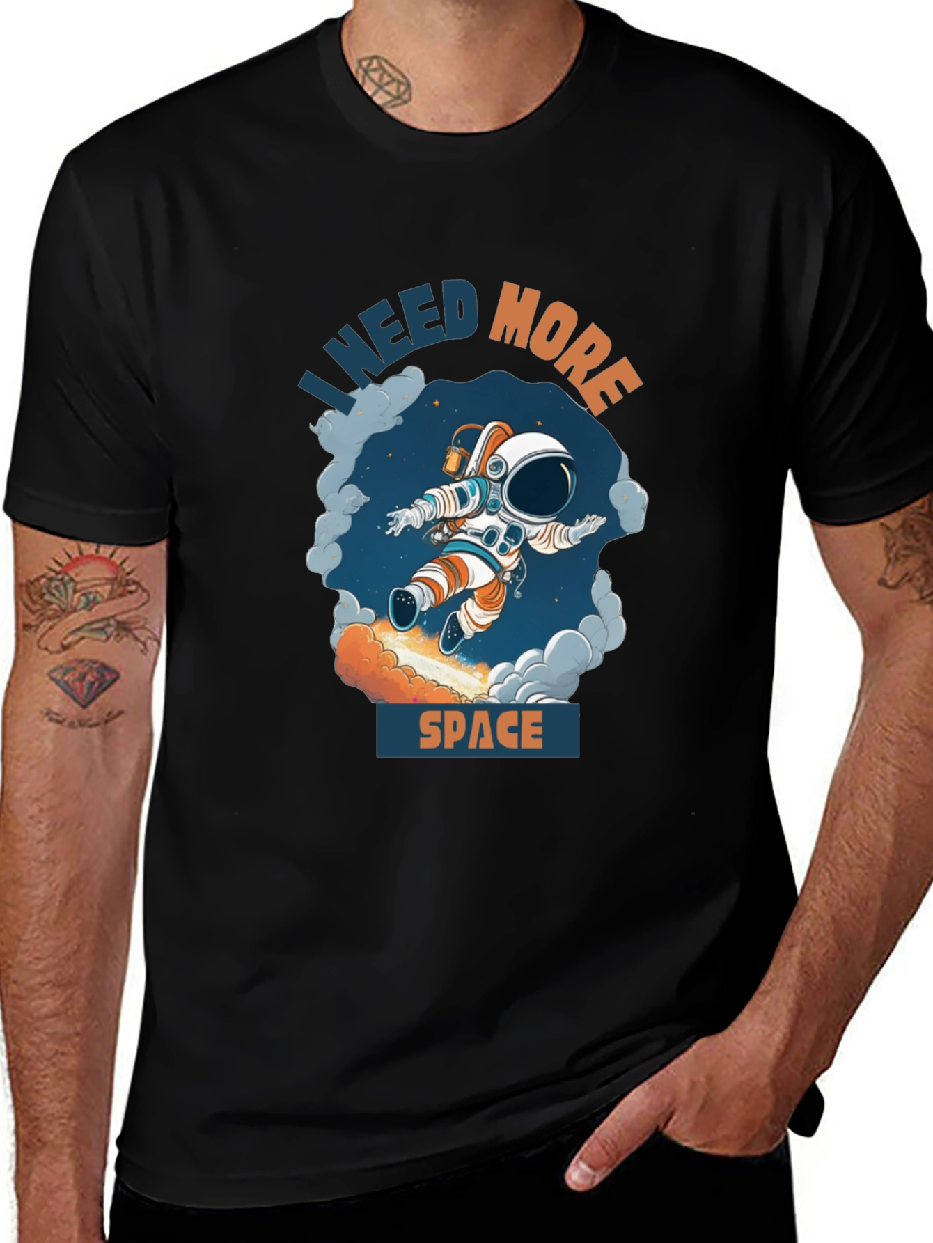 Variant 17 of I Need More Space T-Shirt - Astronaut Design