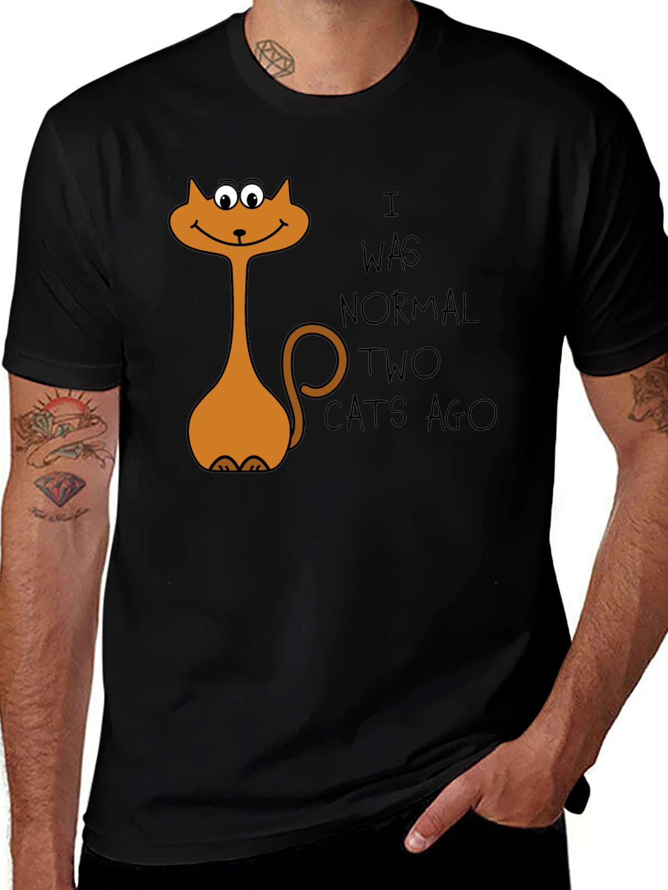 Variant 30 of Normal Two Cats Ago Graphic T-Shirt