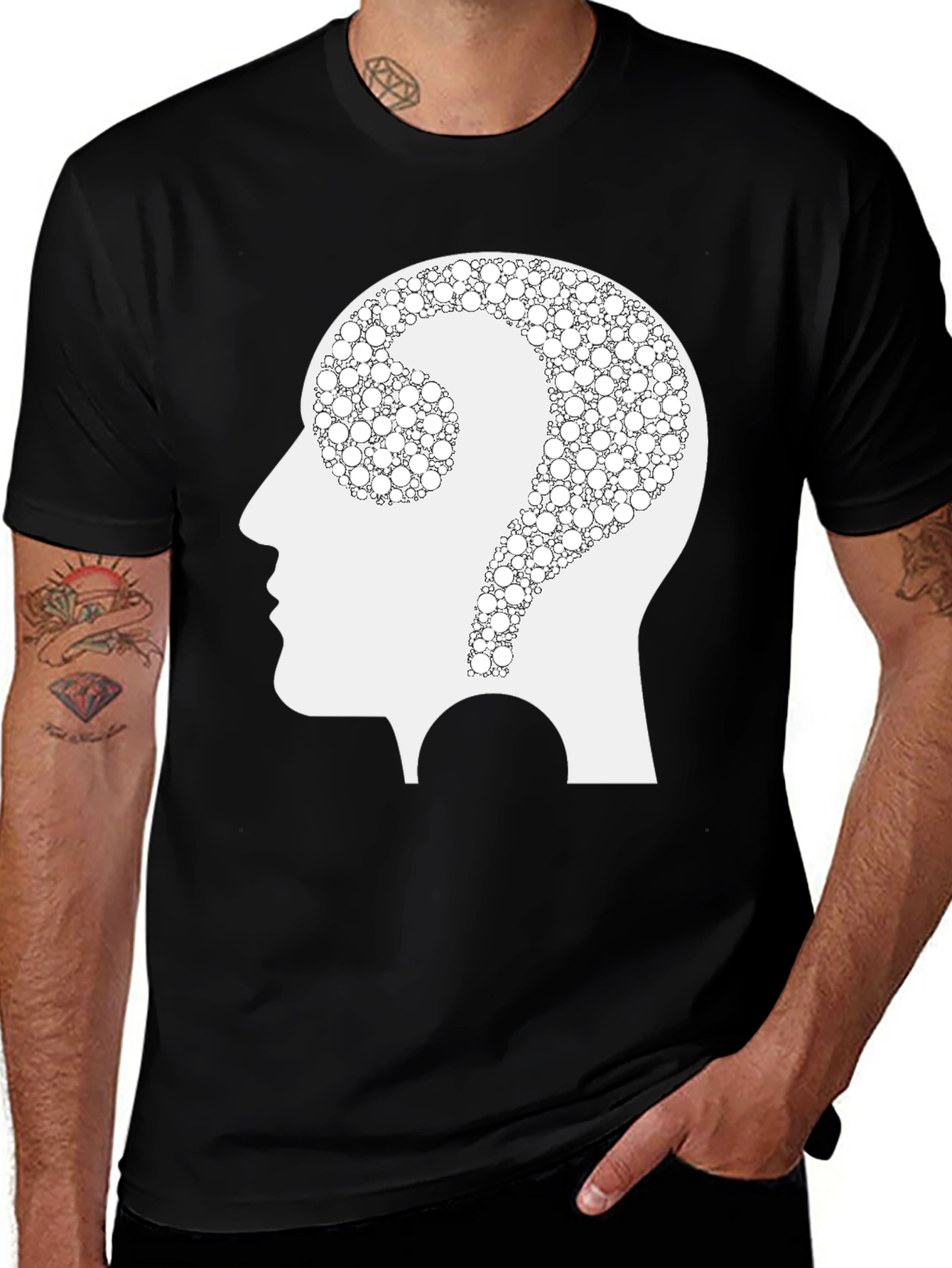 Variant 30 of Thinking Man T-Shirt