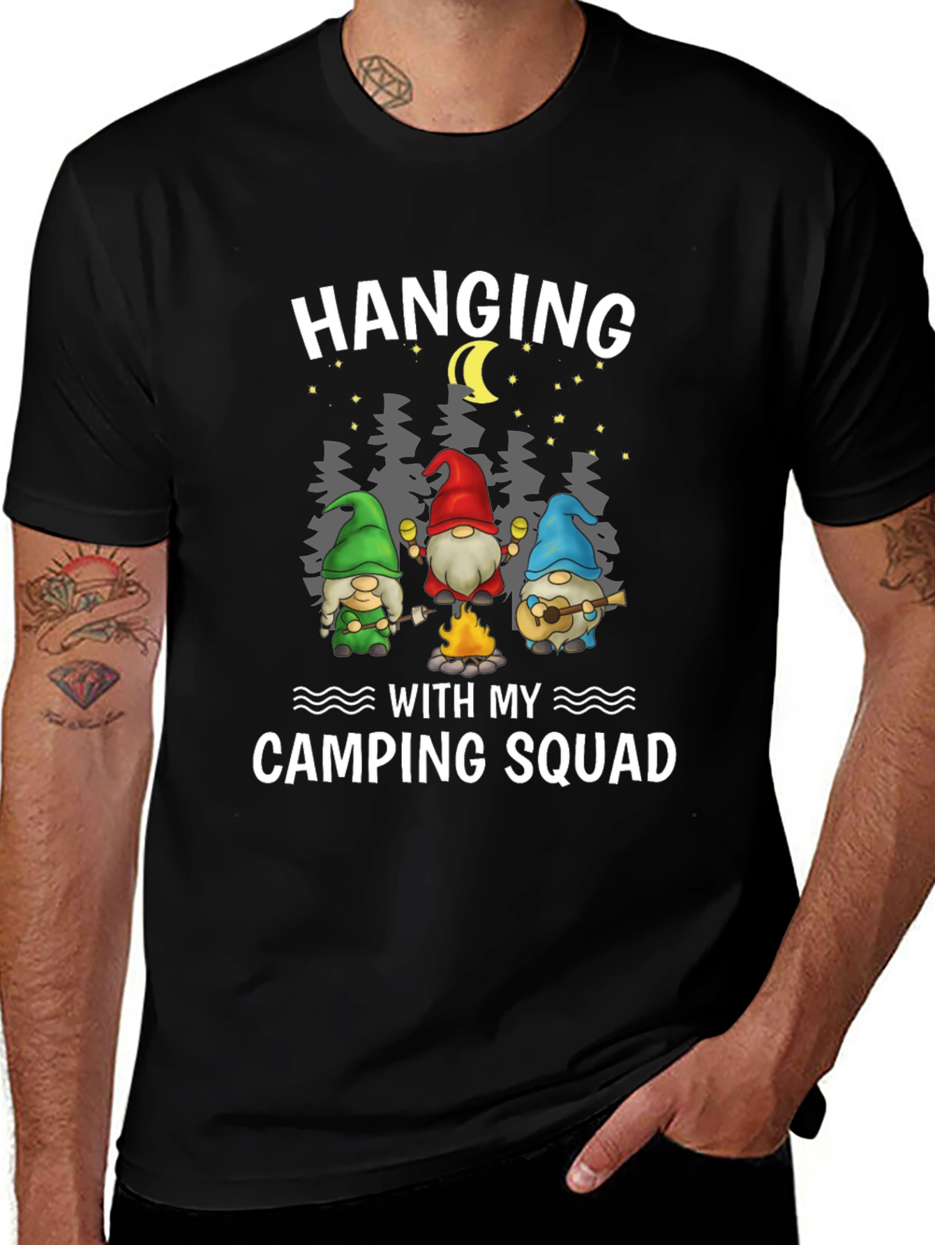 Variant 23 of Camping Squad Gnome T-Shirt