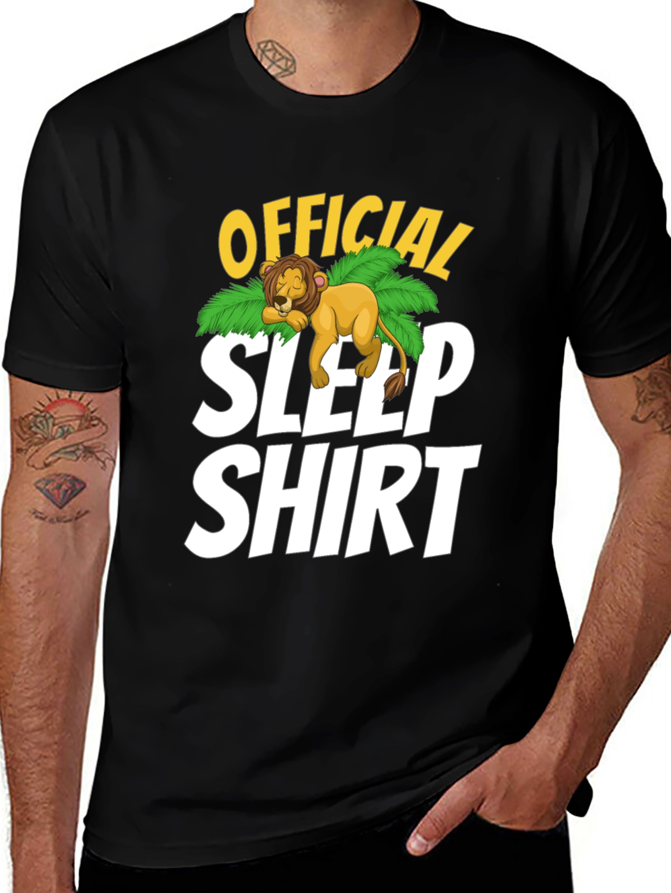 Variant 11 of Official Sleep Shirt - Lion Nap T-Shirt