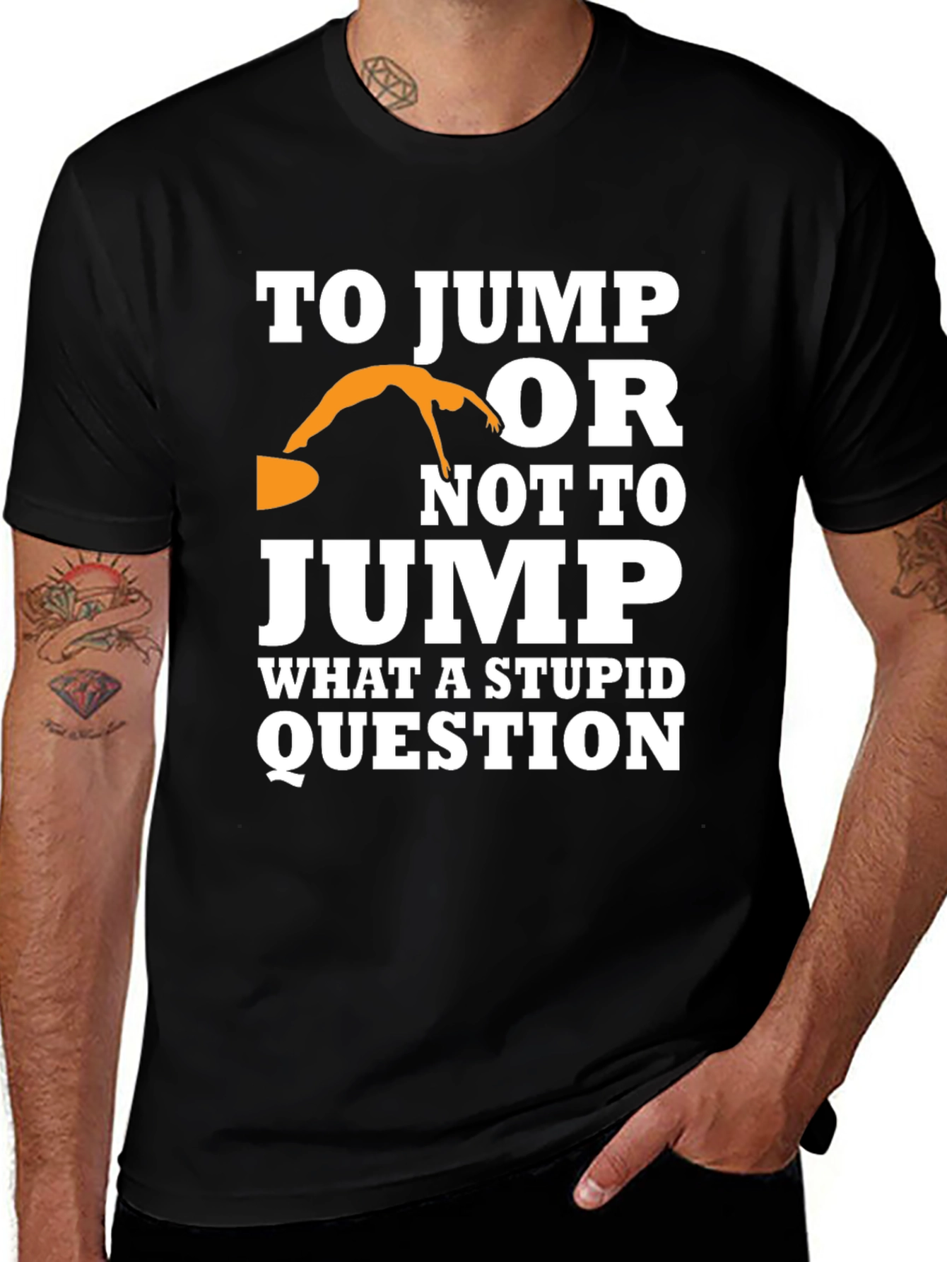 Variant 23 of To Jump or Not to Jump Graphic Tee