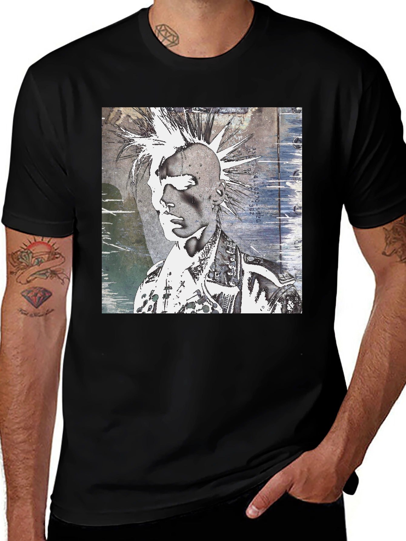 Variant 9 of Punk Graphic Tee - Bold & Edgy Design