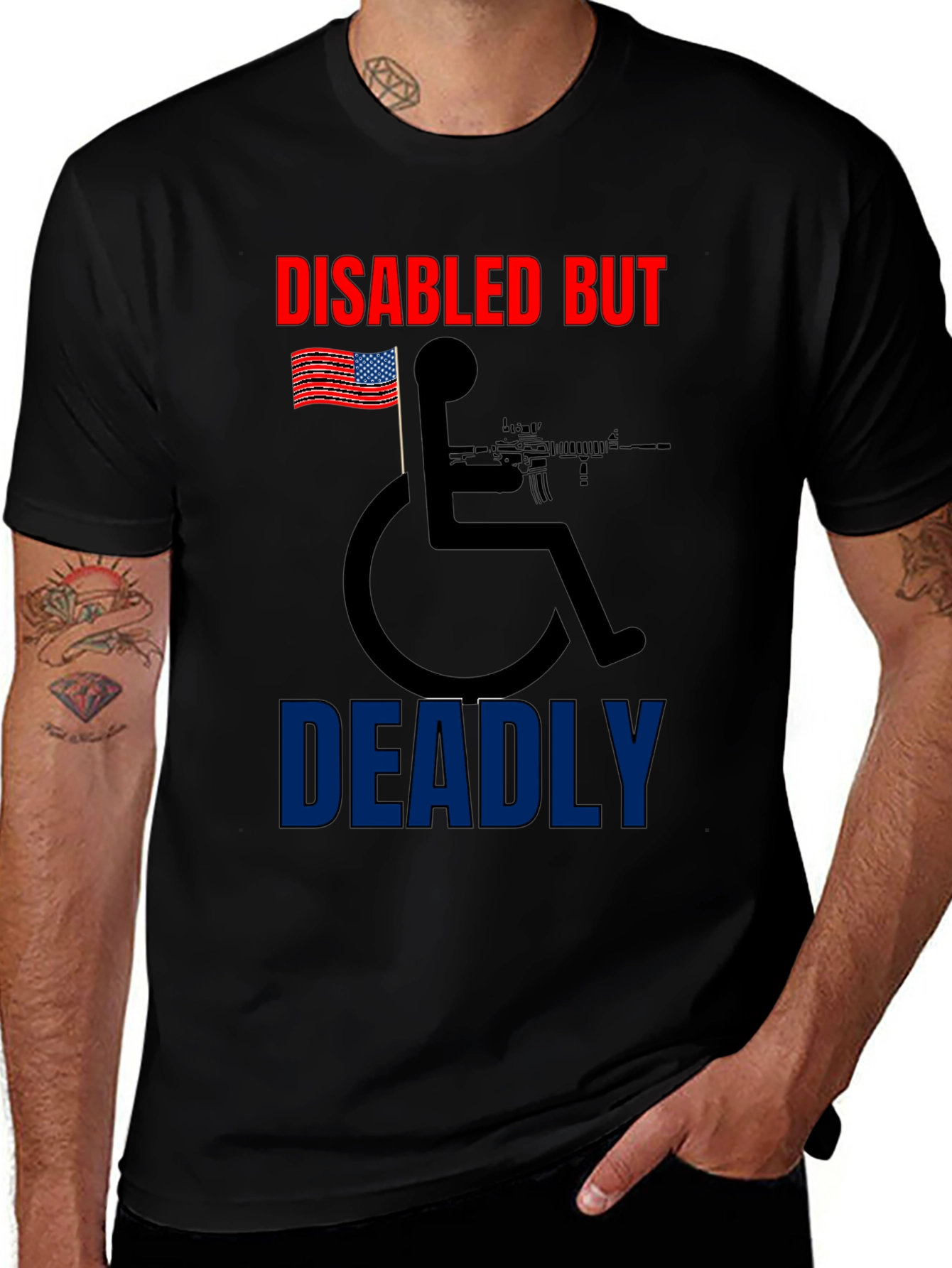 Variant 7 of Disabled But Deadly Graphic Tee