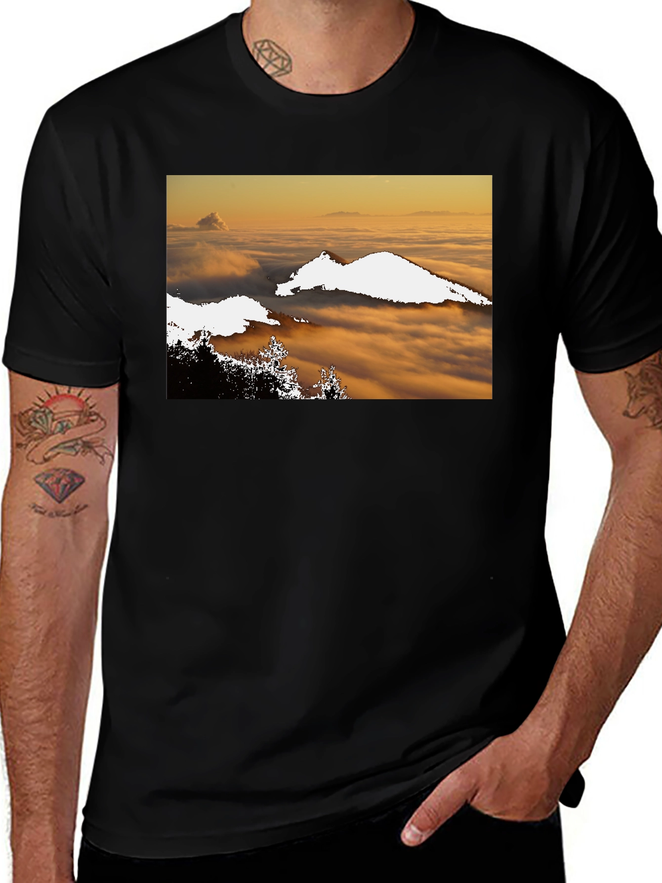 Variant 8 of Scenic Cloudscape Graphic Tee