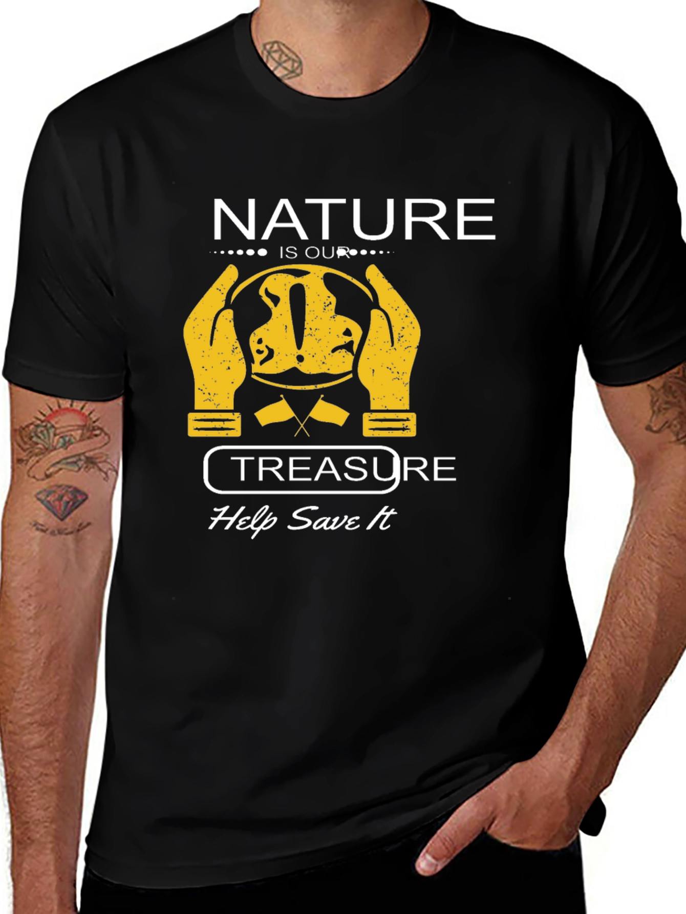 Variant 7 of Nature is Our Treasure Graphic T-Shirt