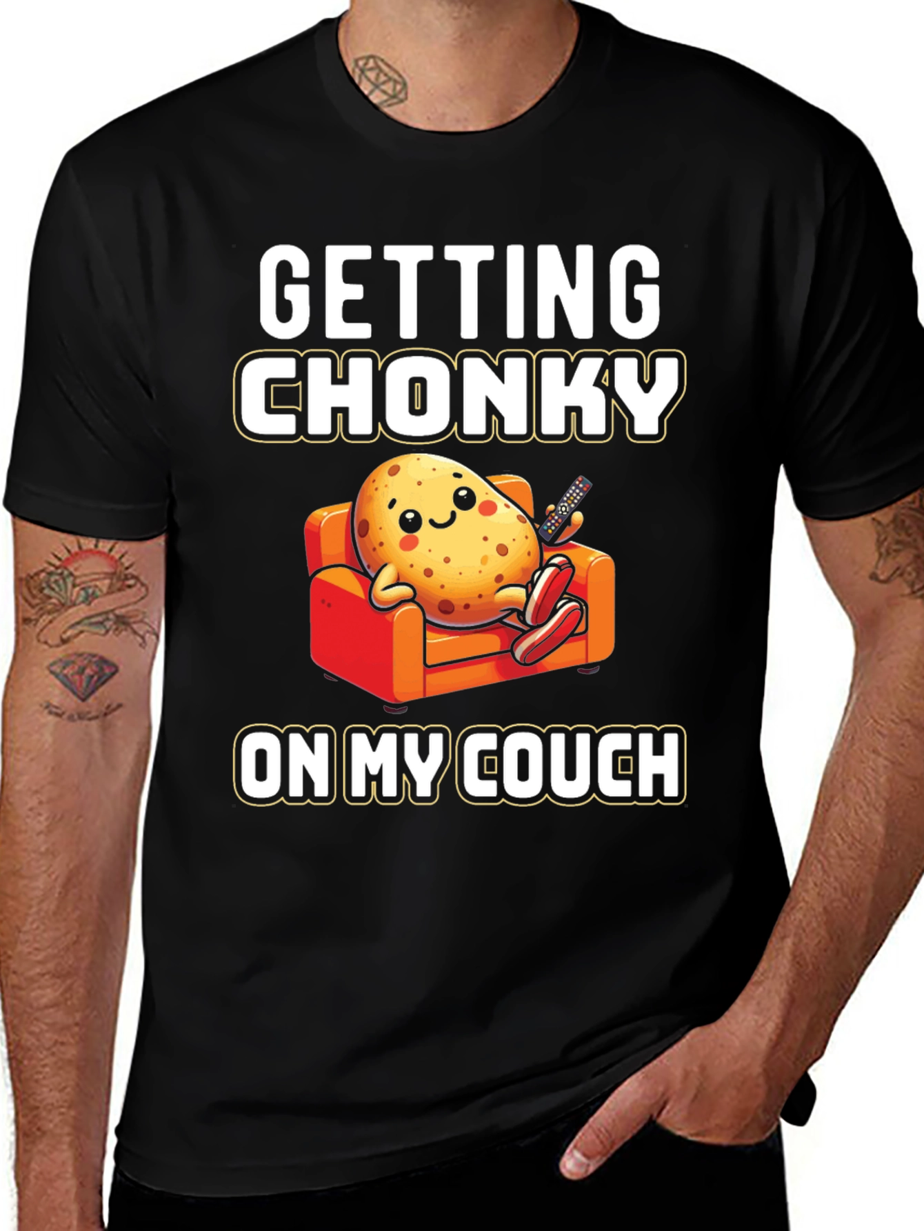 Variant 21 of Getting Chonky Potato Couch T-Shirt