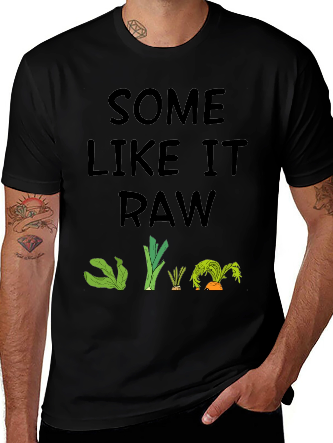 Variant 21 of Some Like It Raw Graphic T-Shirt