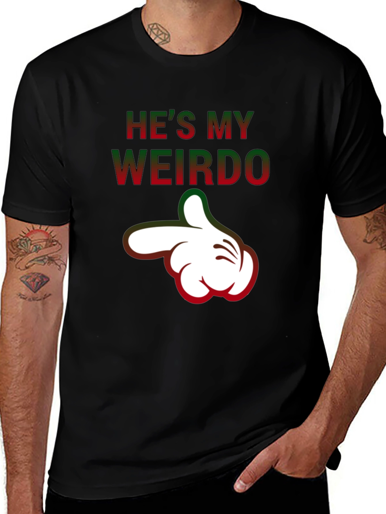 Variant 10 of He's My Weirdo Funny Graphic T-Shirt