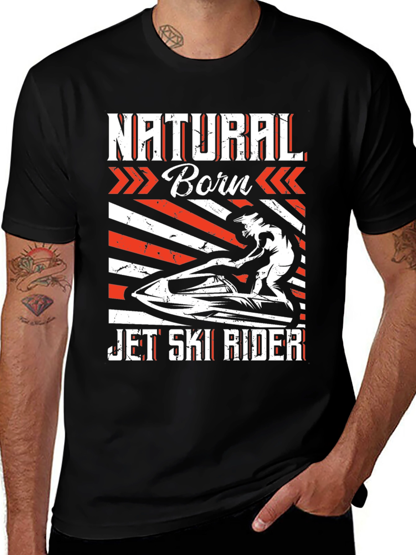 Variant 25 of Natural Born Jet Ski Rider T-Shirt