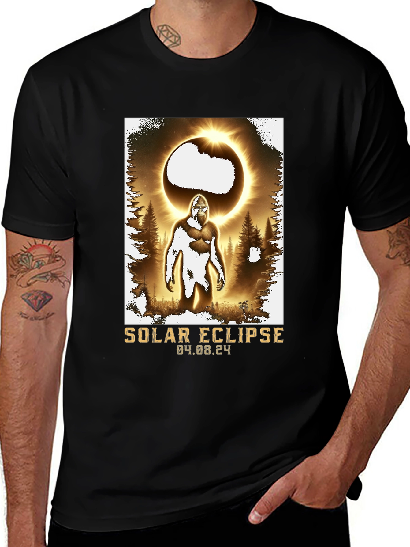 Solar Eclipse Bigfoot T-Shirt