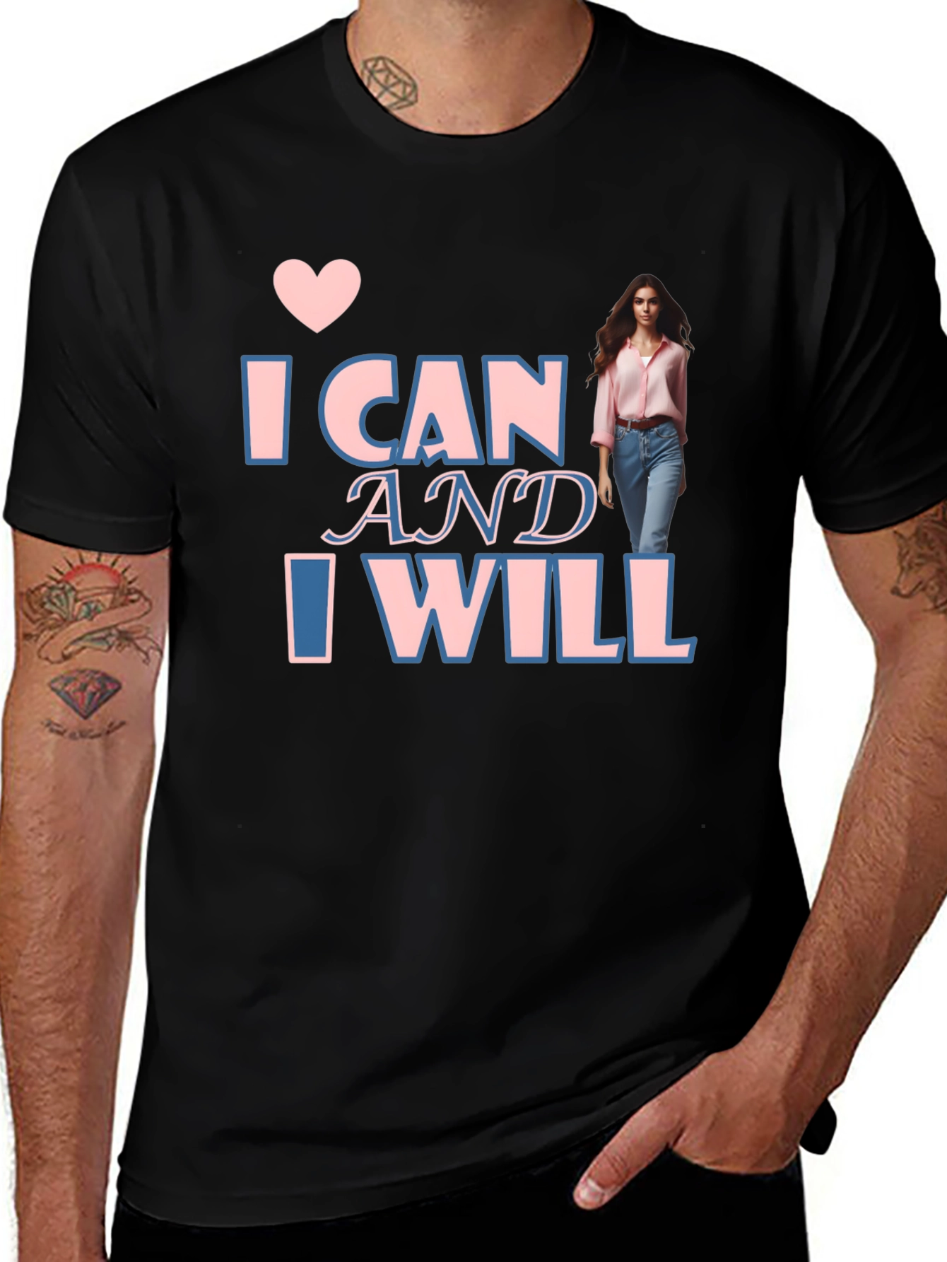 Variant 22 of Inspirational I Can & I Will T-Shirt