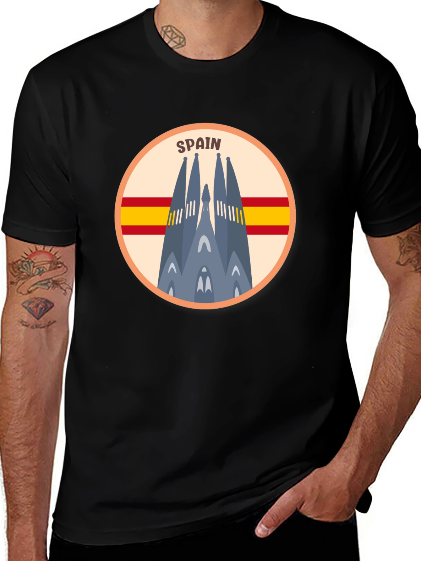 Spain Sagrada Familia Graphic Tee