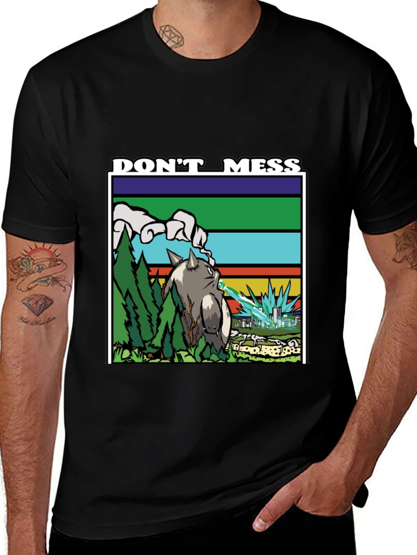 Variant 29 of Don't Mess with the Cat T-Shirt