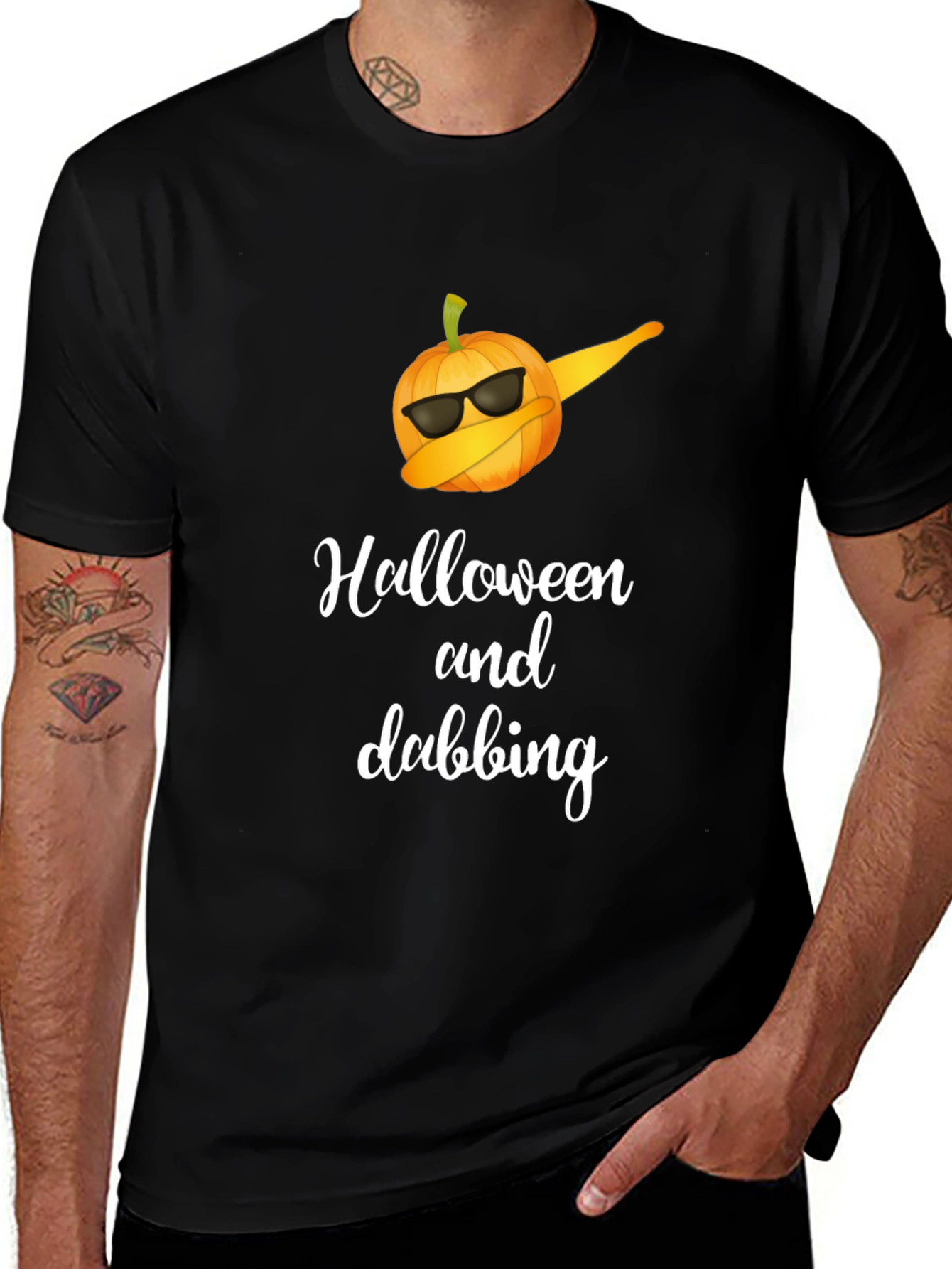 Halloween Dabbing Pumpkin T-Shirt