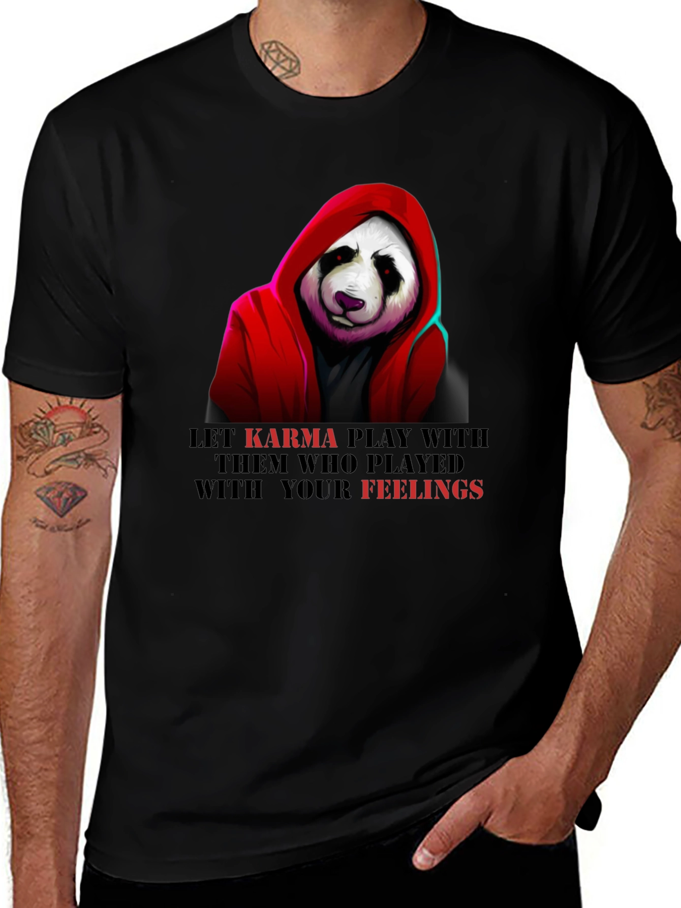 Karma Panda Graphic Tee - Play With Your Feelings