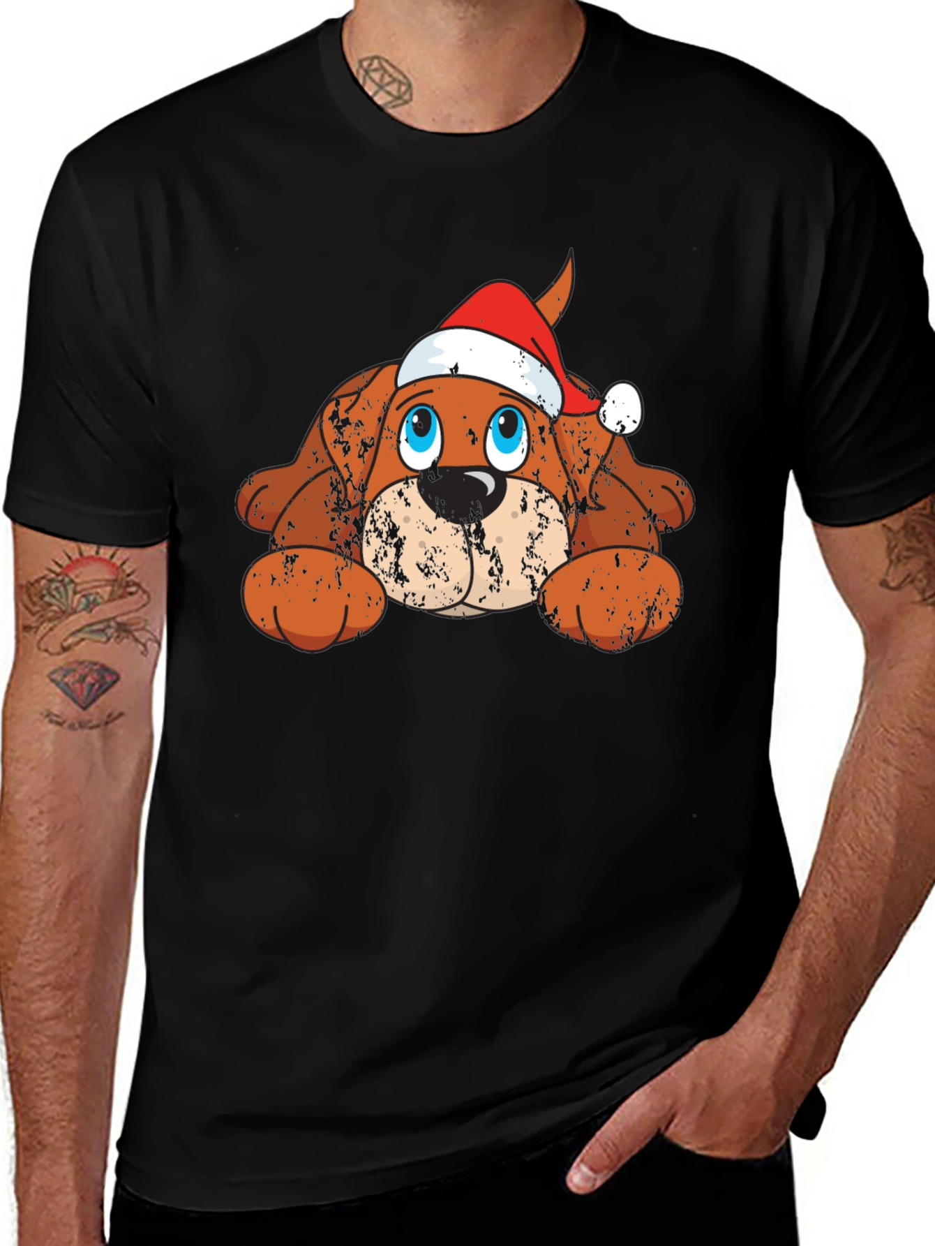 Variant 7 of Festive Dog Graphic Tee
