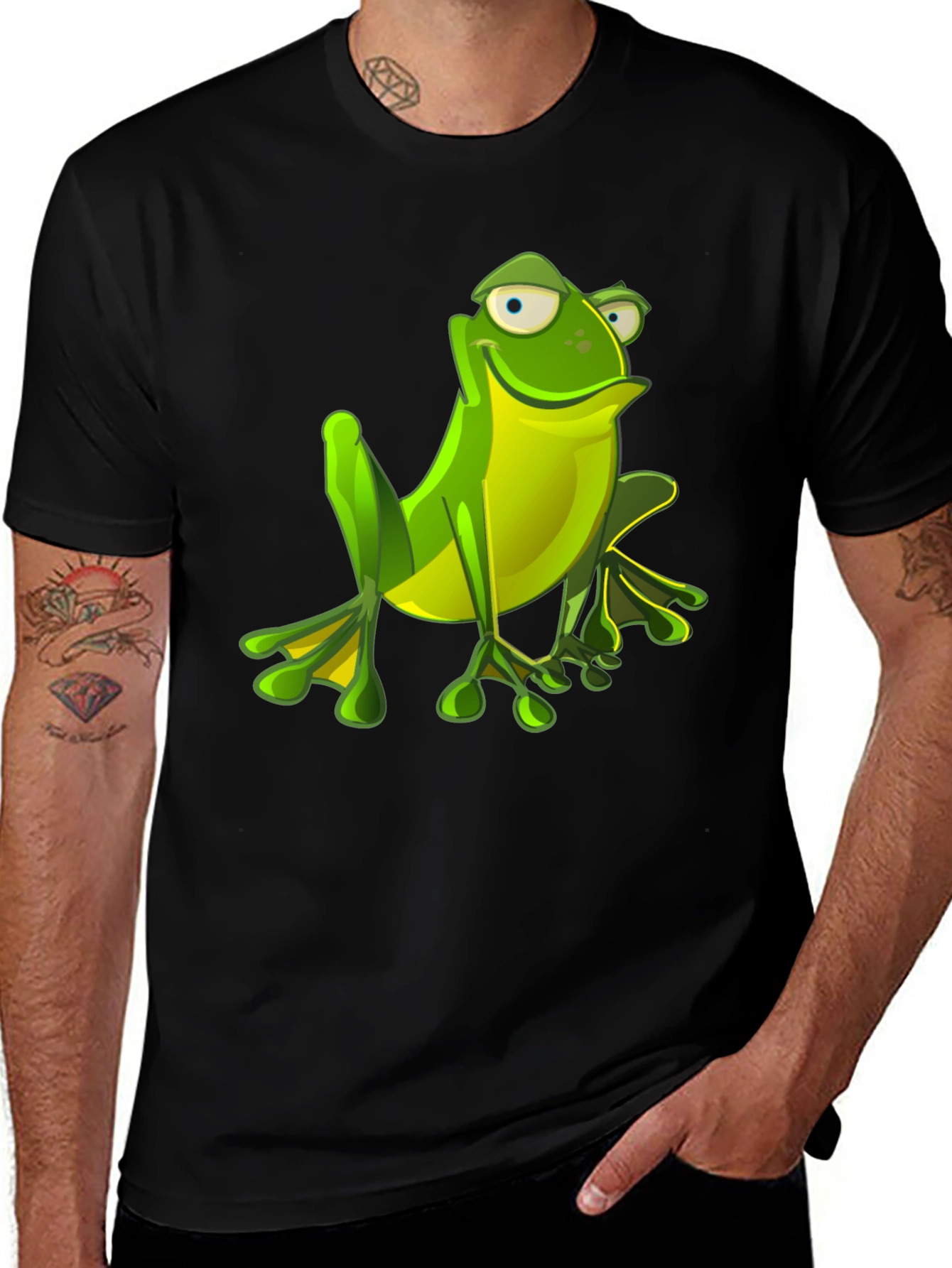Variant 21 of Frog Graphic Tee - Ribbiting Style!