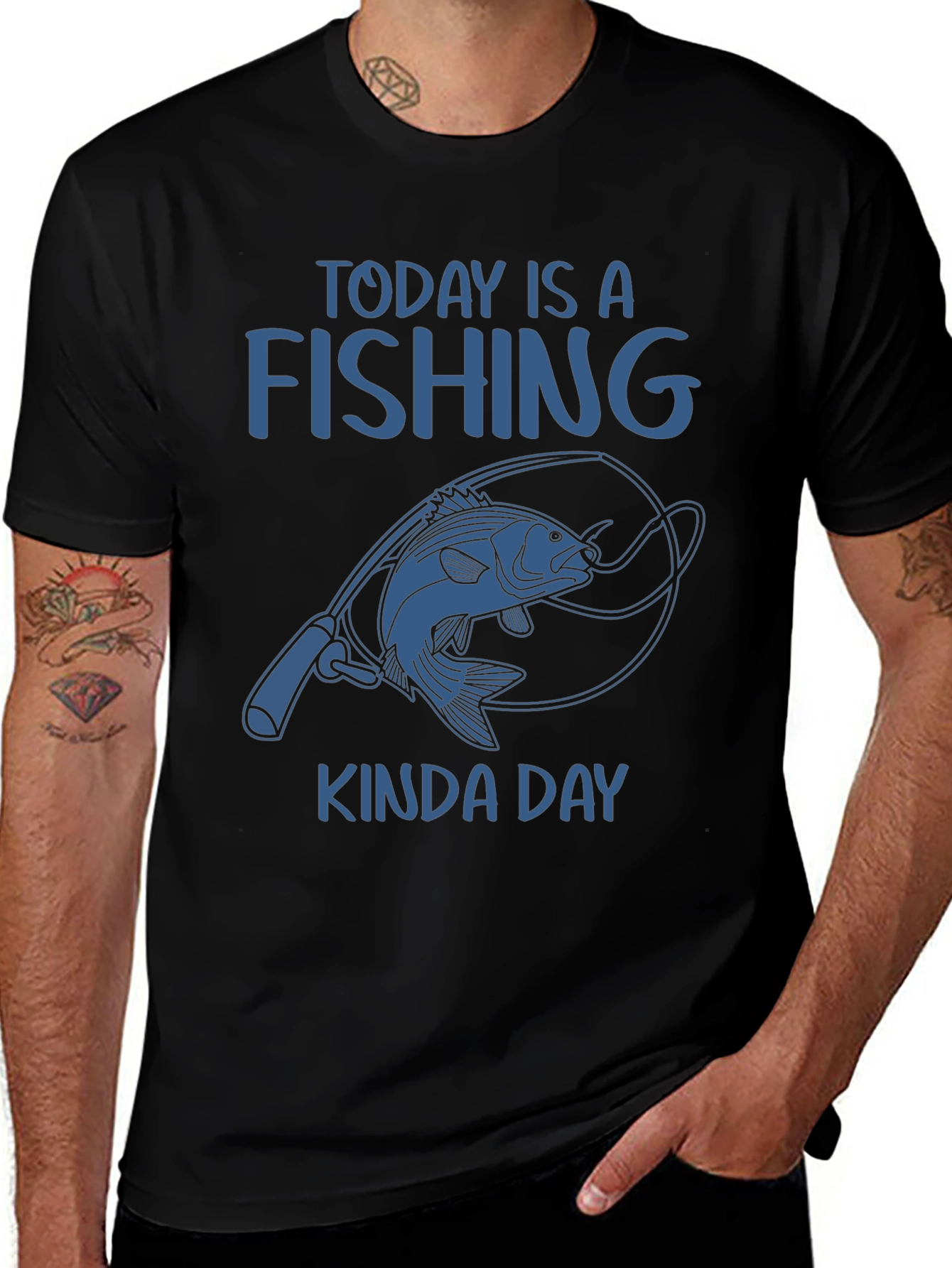 Fishing Kinda Day T-Shirt - Unique Angler Tee